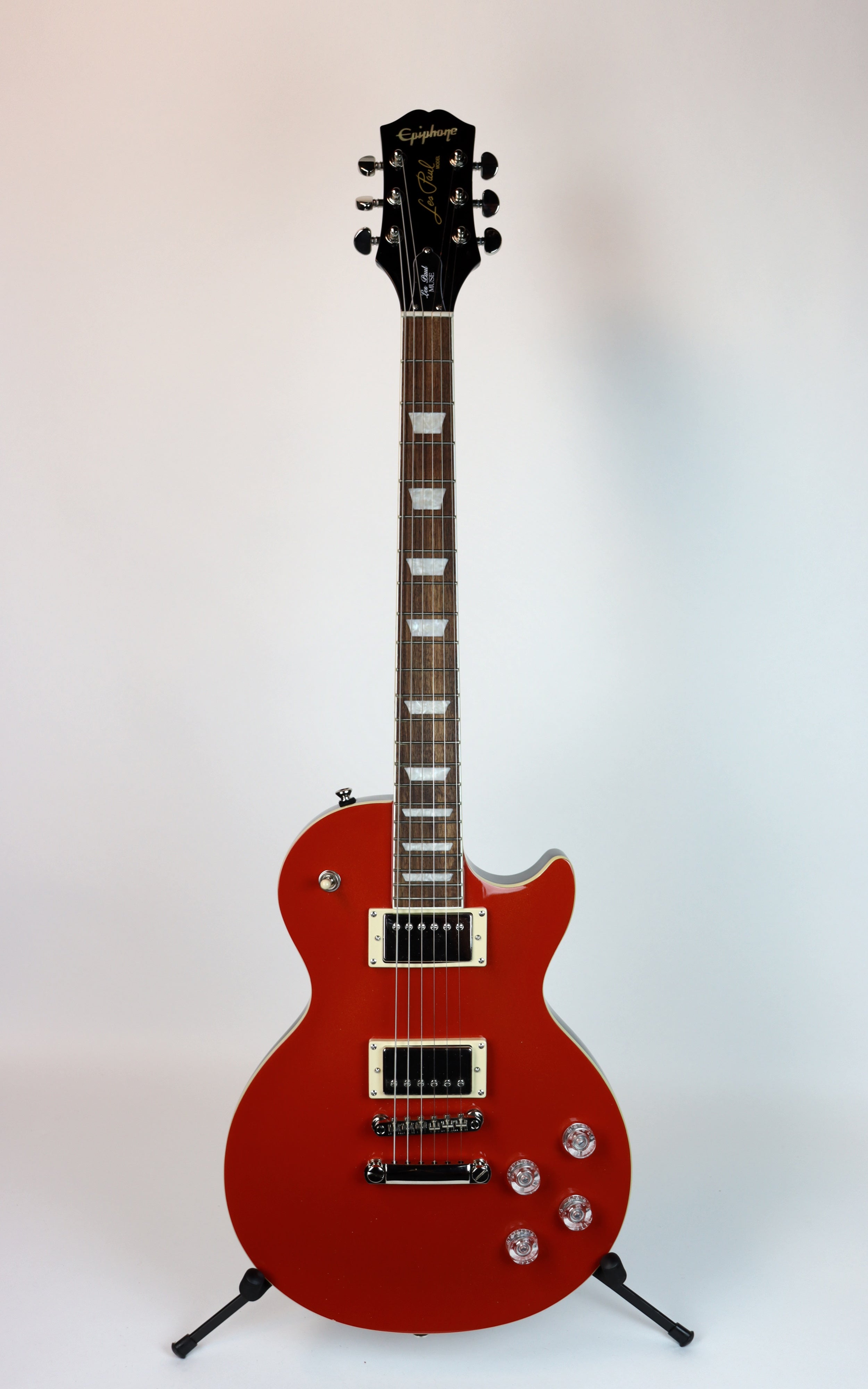 Epiphone Les Paul Muse Electric Guitar - Scarlet Red Metallic Finish | Perfect for Rock, Blues & Stage Performances