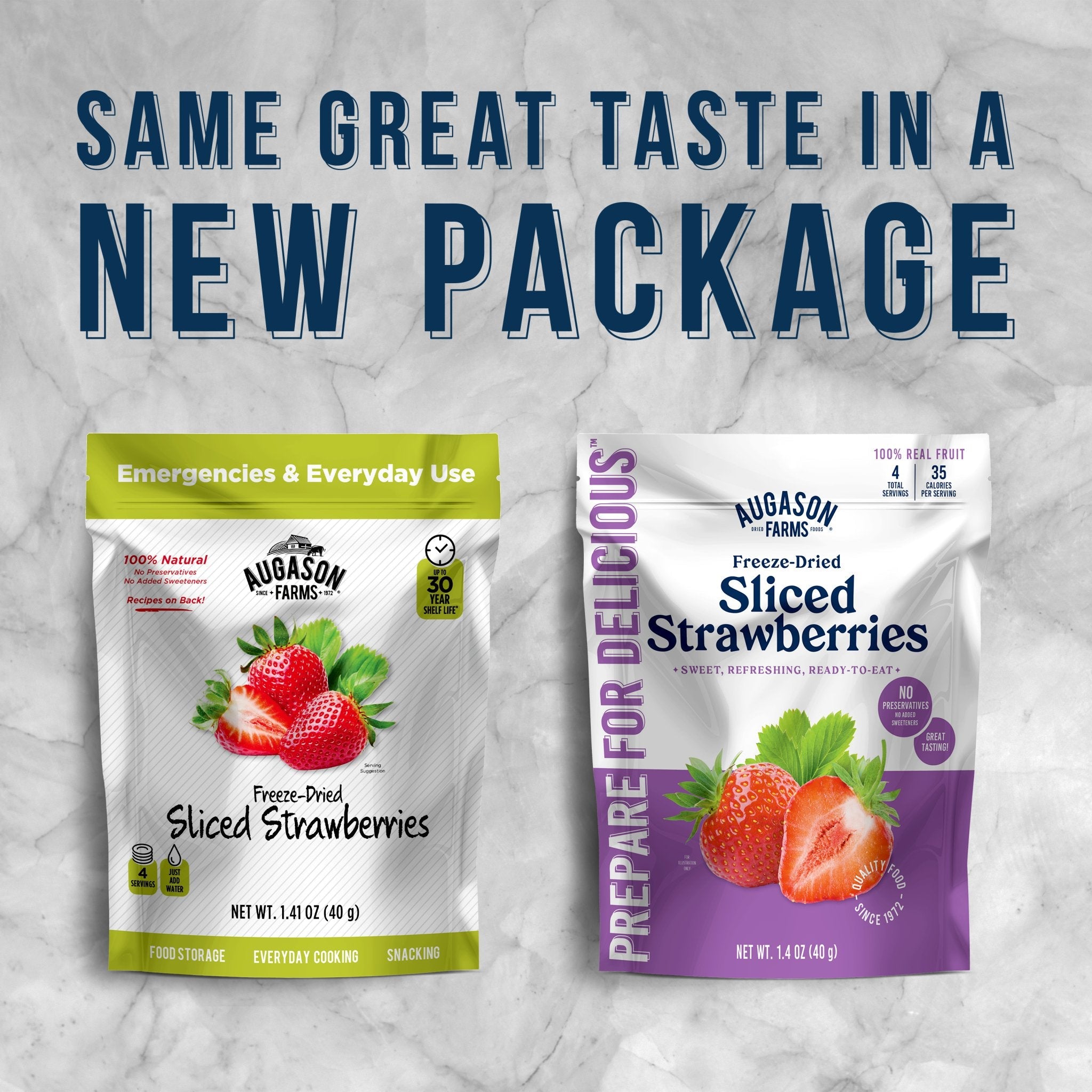 Freeze Dried Sliced Strawberries - 4 Servings Pouch | Healthy Snack for Smoothies, Yogurt & Baking | Gluten-Free & Non-GMO | Perfect for Camping, Hiking & School Lunches