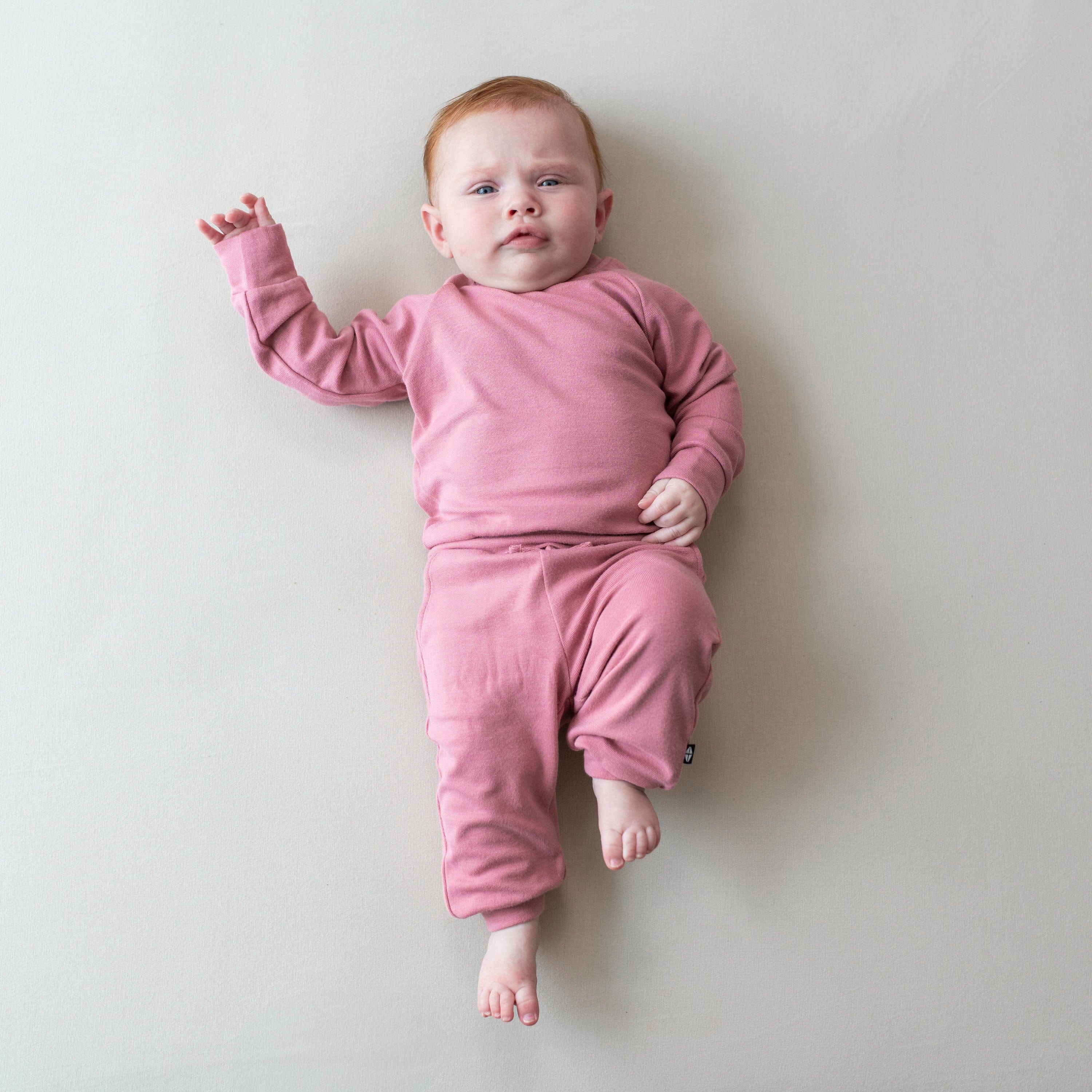 Bamboo Jersey Jogger Set in Apple Blossom - Soft Eco-Friendly Lounge Pants for Women - Perfect for Yoga, Home Relaxation & Casual Outings