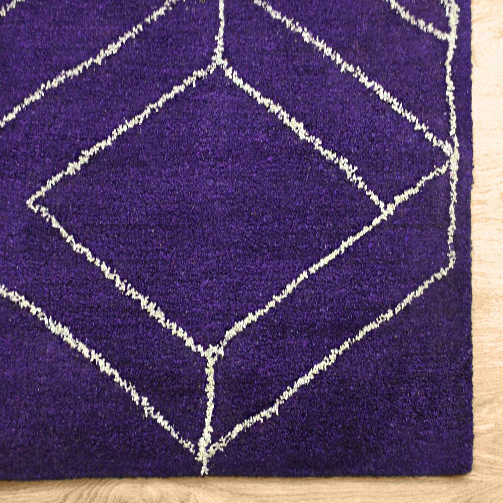 Handmade Prism Hand Knotted Rug - Premium Quality Wool Area Rug for Living Room, Bedroom & Dining Room Decor