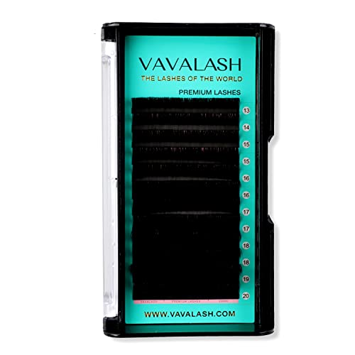 Premium 0.03 C Curl 13-20mm Silk Eyelash Extensions - Professional Volume & Classic Individual Lashes for Salon & Home Use | Soft Matte Dark Look | Mixed Lengths for Natural to Dramatic Styles