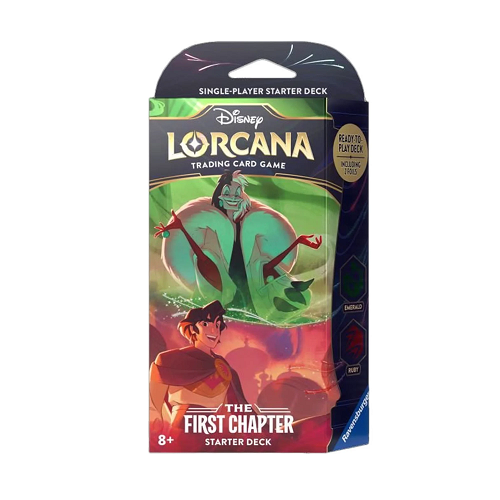 Disney Lorcana TCG: The First Chapter Starter Deck (Amber/Amethyst, Sapphire/Steel, Emerald/Ruby) | Collectible Trading Card Game for Beginners | Perfect for Game Nights, Tournaments & Disney Fans