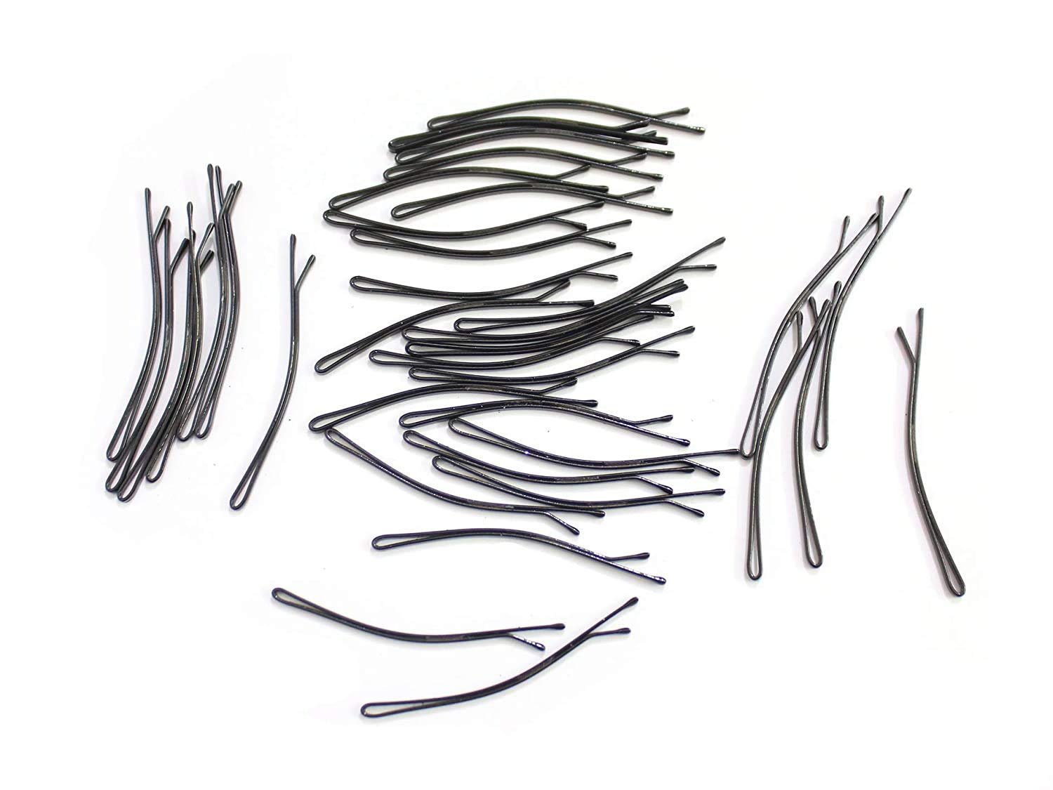 APOEM 60-Piece Black Metal Hair Pins for Women & Girls - Secure Bun & Updo Styling - Perfect for Weddings, Prom & Everyday Use