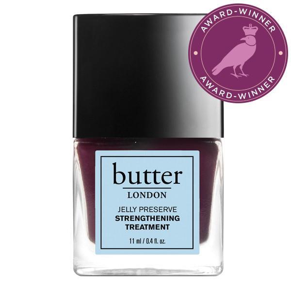 Butter London Victoria Plum Jelly Preserve Strengthening Nail Treatment - Vegan Nail Care for Stronger, Healthier Nails at Home or Salon