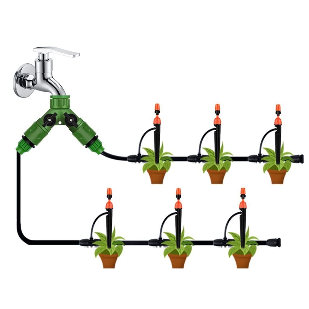 BBGS Micro Flow Drip Irrigation System Kit - Automatic Self Watering for Garden, Flower Beds, Patio Plants, Greenhouse & Indoor Plants | Efficient DIY Watering Solution for Healthy Growth (Style 3)