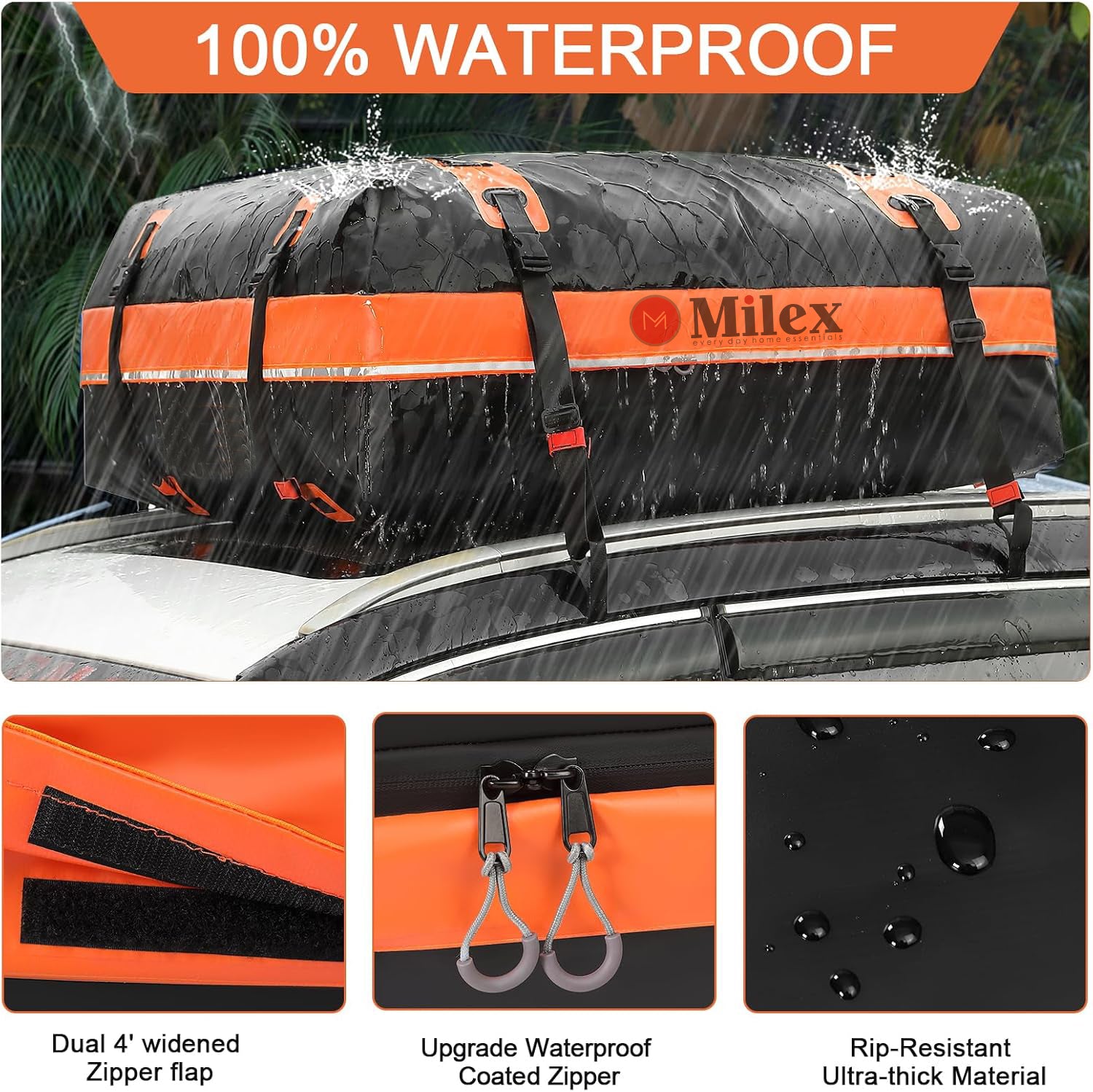 MILEX CARRY AIRE - Lightweight Travel Backpack with USB Charging Port, Water Resistant & Anti-Theft Design - Perfect for Commuting, Hiking, Business Trips & College Students