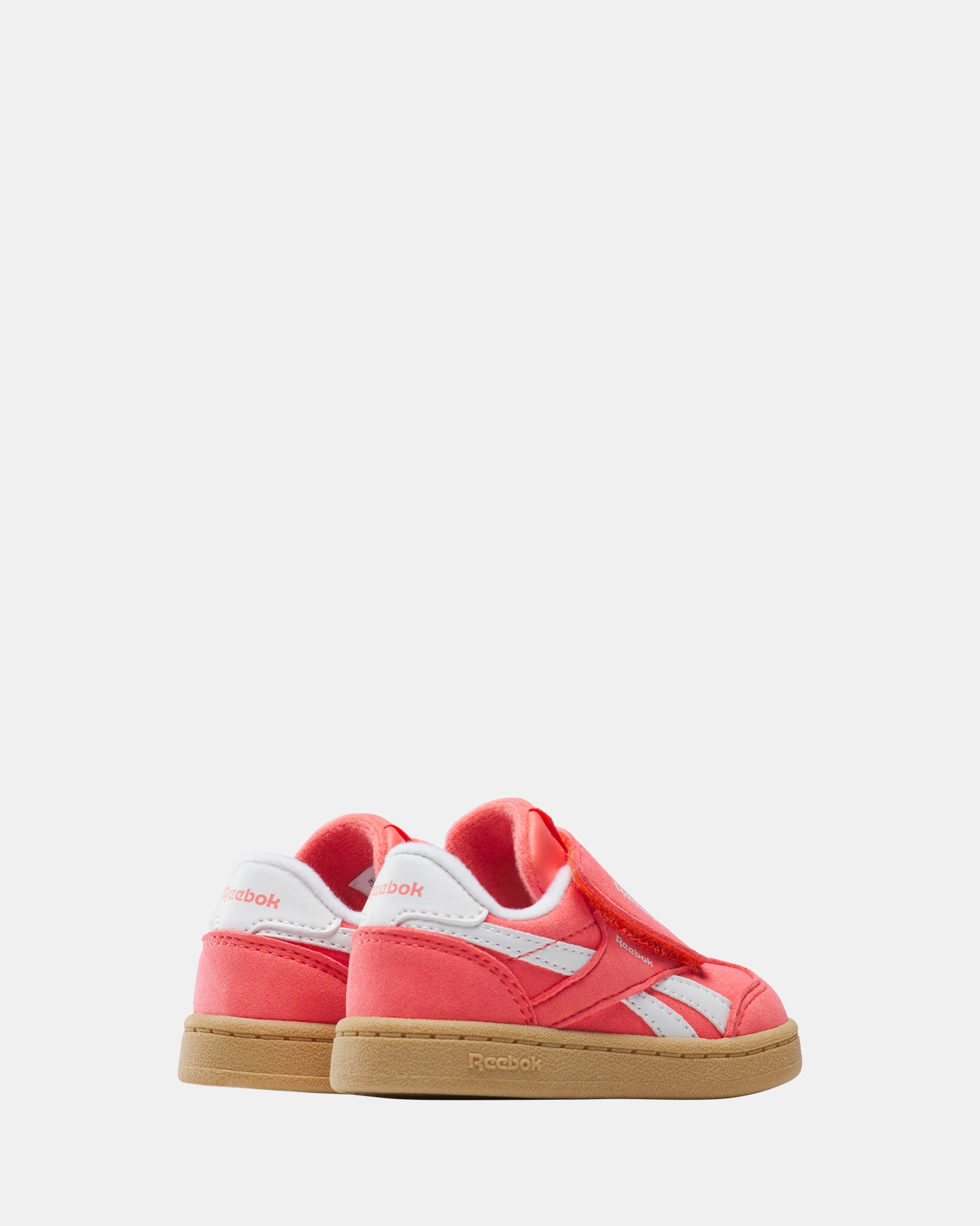 Reebok Smash Edge Hook & Loop Sneakers for Women - Sunset Coral/Electric Amber/Gum - Comfortable Walking & Gym Shoes for Workouts & Casual Wear