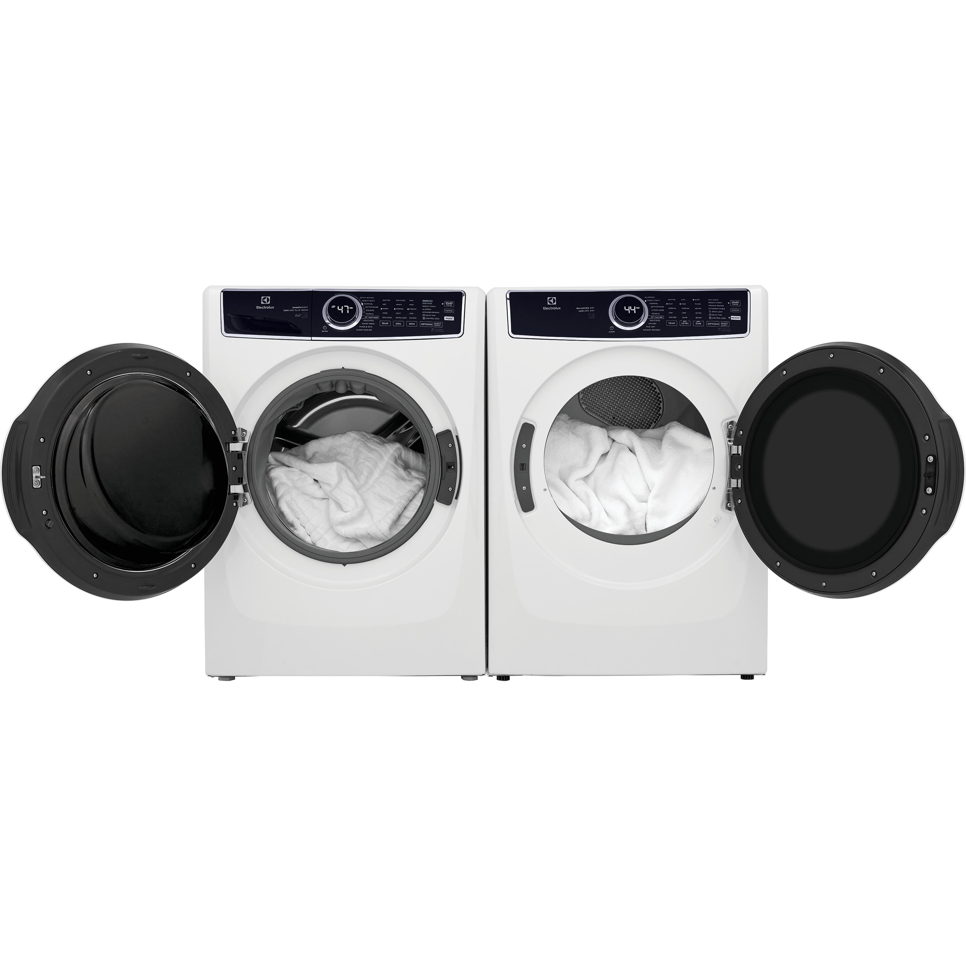 Electrolux 8.0 cu. ft. Gas Dryer with 11 Drying Programs - ELFG7637AW | Perfect for Large Families & Heavy Laundry Loads | Fast & Efficient Drying for All Fabric Types
