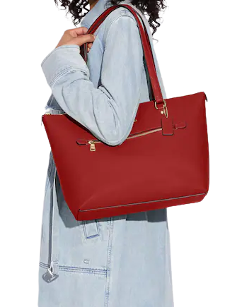 Coach Gallery Tote Bag - Premium Leather Handbag for Women | Stylish Work Tote, Travel & Everyday Carry | Perfect for Office, Commute & Shopping