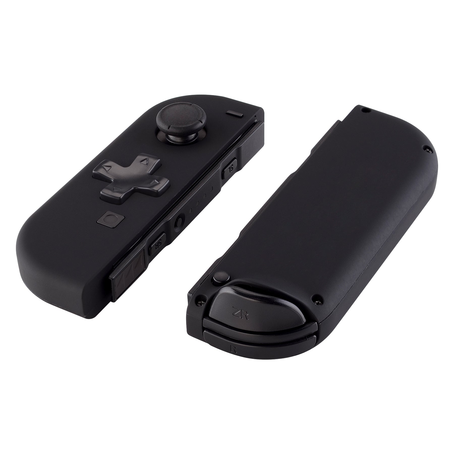 eXtremeRate Dpad Replacement Shell Case with Buttons for Nintendo Switch Joy-Con (Black) - Upgrade Your Gaming Experience for NS Switch Controllers