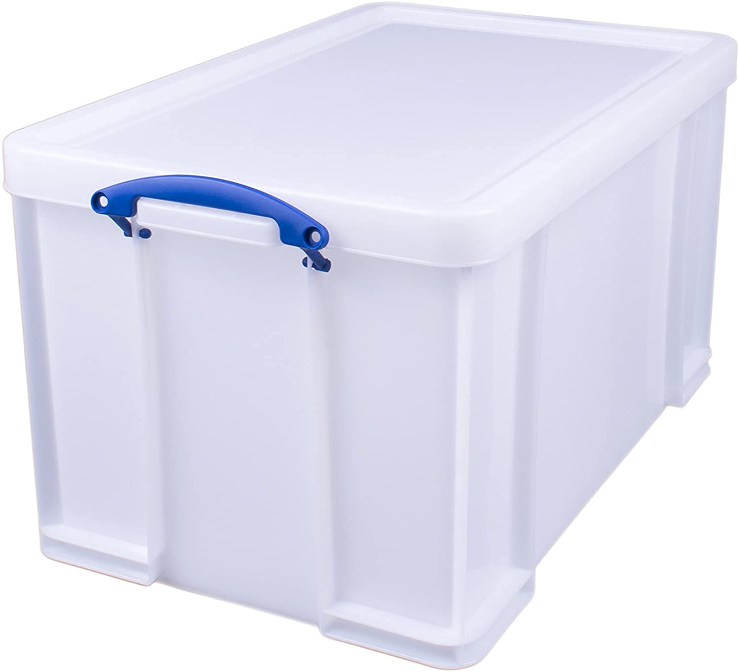 Really Useful 84L White Heavy-Duty Plastic Storage Box - Ideal for Home Organization, Office Supplies & Garage Storage