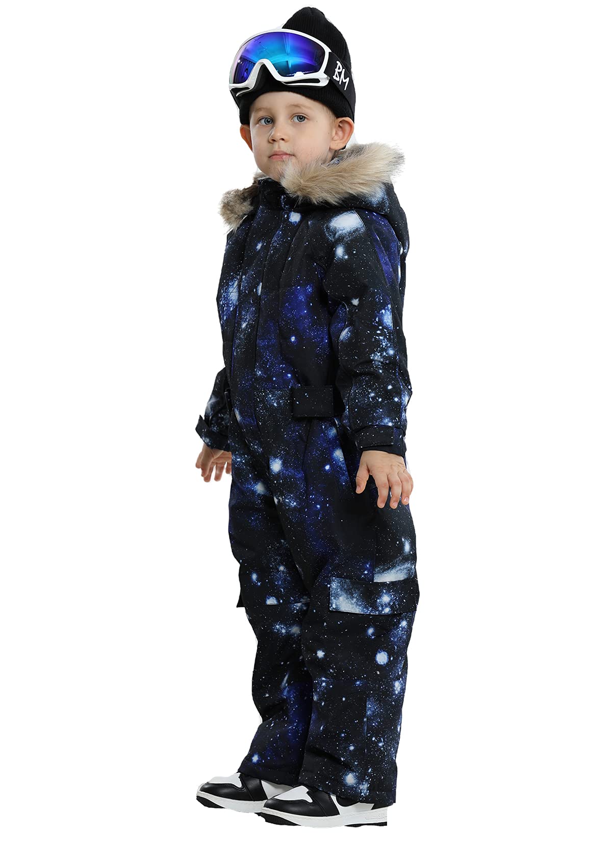 Kids Waterproof Snowsuits for Girls & Boys - Colorful Winter One-Piece Ski Coveralls & Jumpsuits | Warm Snow Play, Skiing, Outdoor Winter Activities