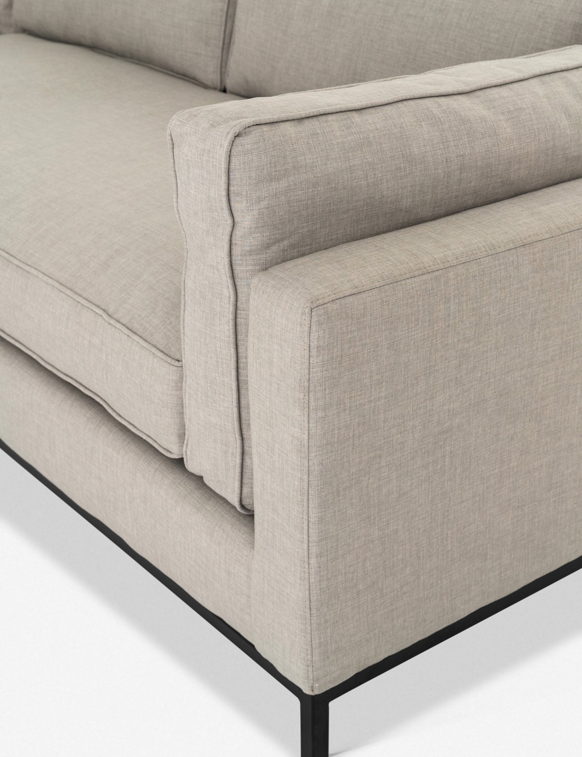 Fritzie Corner Sectional Sofa - Modern L-Shaped Couch for Living Room, Reversible Design, Comfortable Fabric Upholstery - Perfect for Small Spaces, Apartments & Family Gatherings