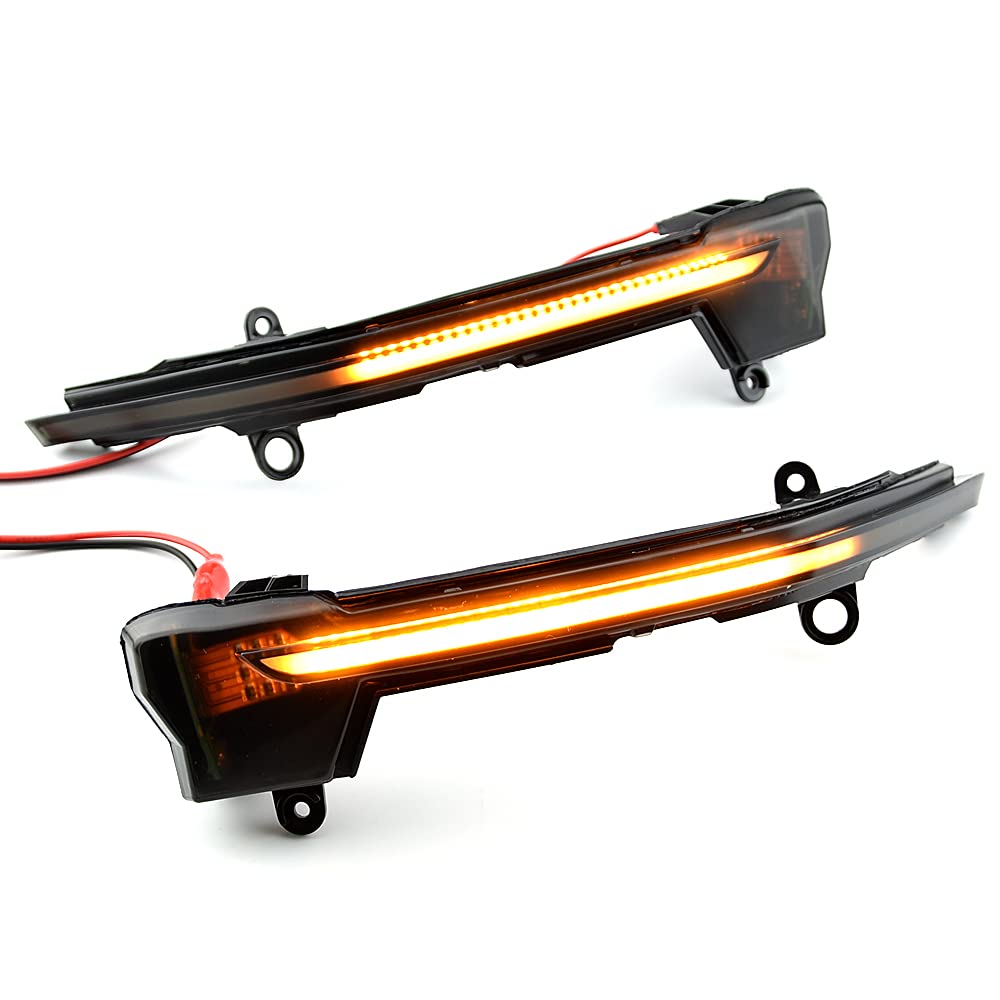 2PCS Dynamic Sequential LED Side Mirror Turn Signal Lights for SEAT Ateca Cupra 5D (2016-2021) & Tarraco (2018+) - Easy Installation, Enhanced Visibility for Safe Lane Changes and Night Driving