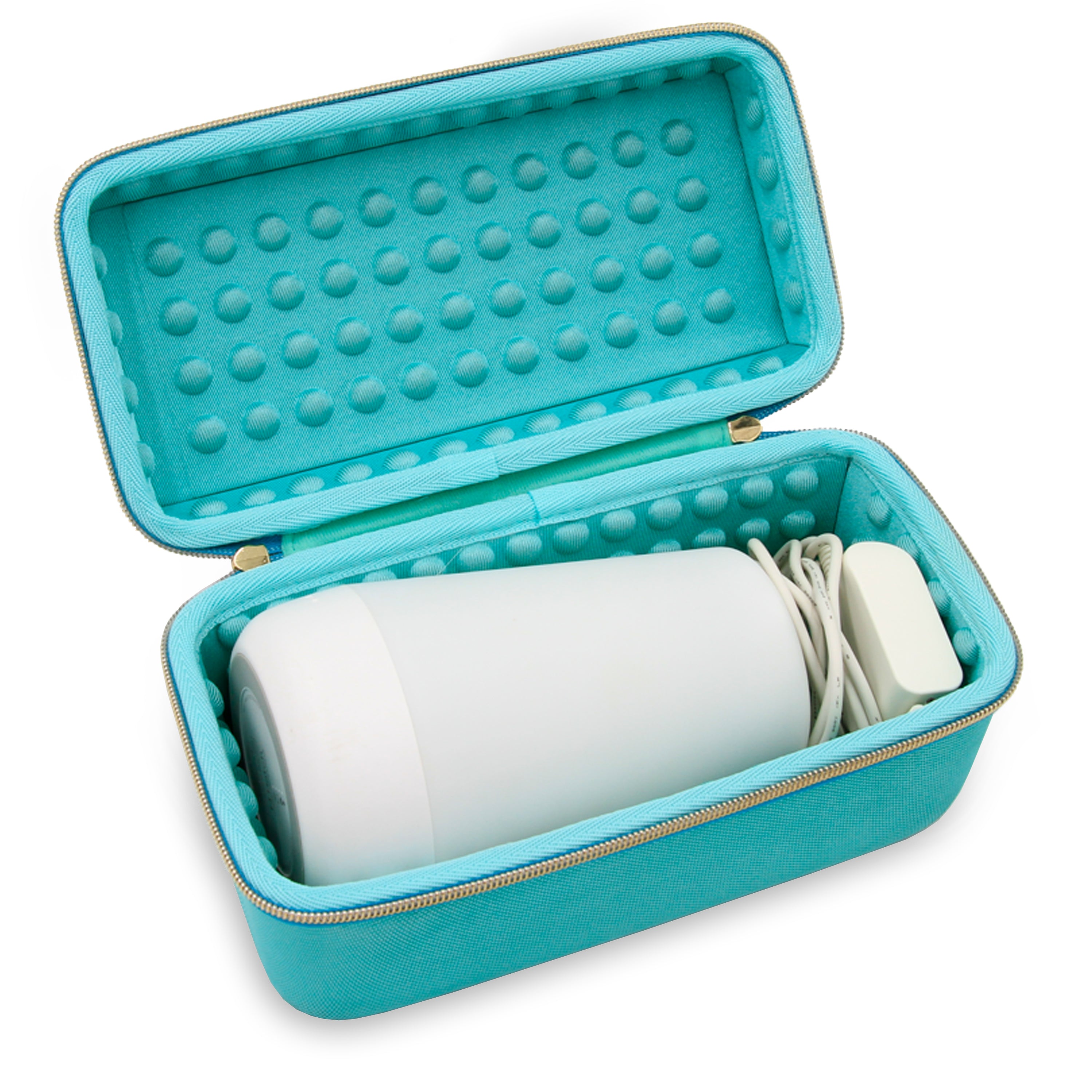 CASEMATIX Travel Case for Hatch Rest Plus Sound Machine & Night Light - Portable Protective Storage Bag with Turquoise Carry Case - Perfect for Baby Nursery, Travel & Home Use