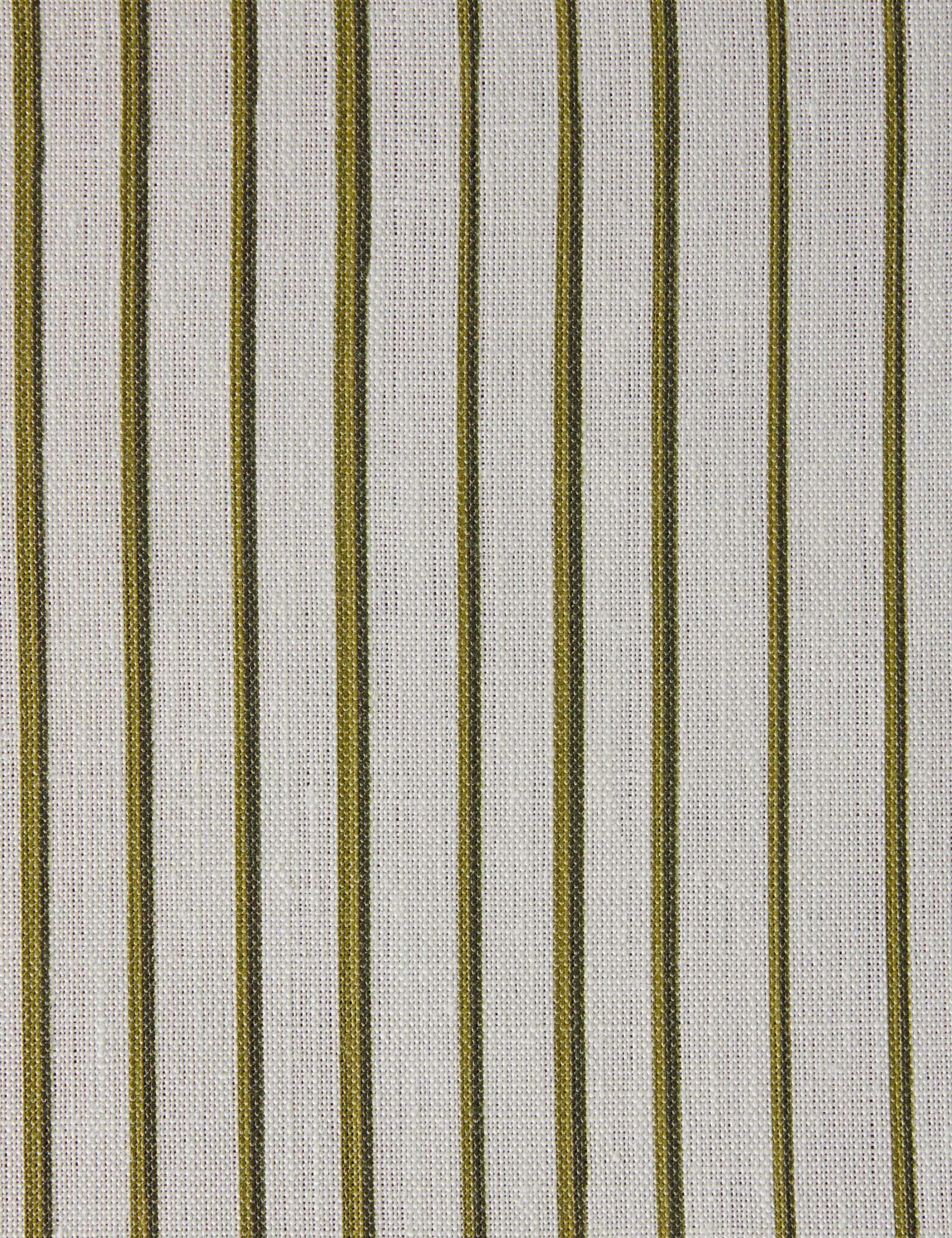 Annie Coop Almo Linen Fabric Swatch - Olive & White - Premium Home Decor & Upholstery Fabric Samples for DIY Projects, Curtains & Pillow Covers