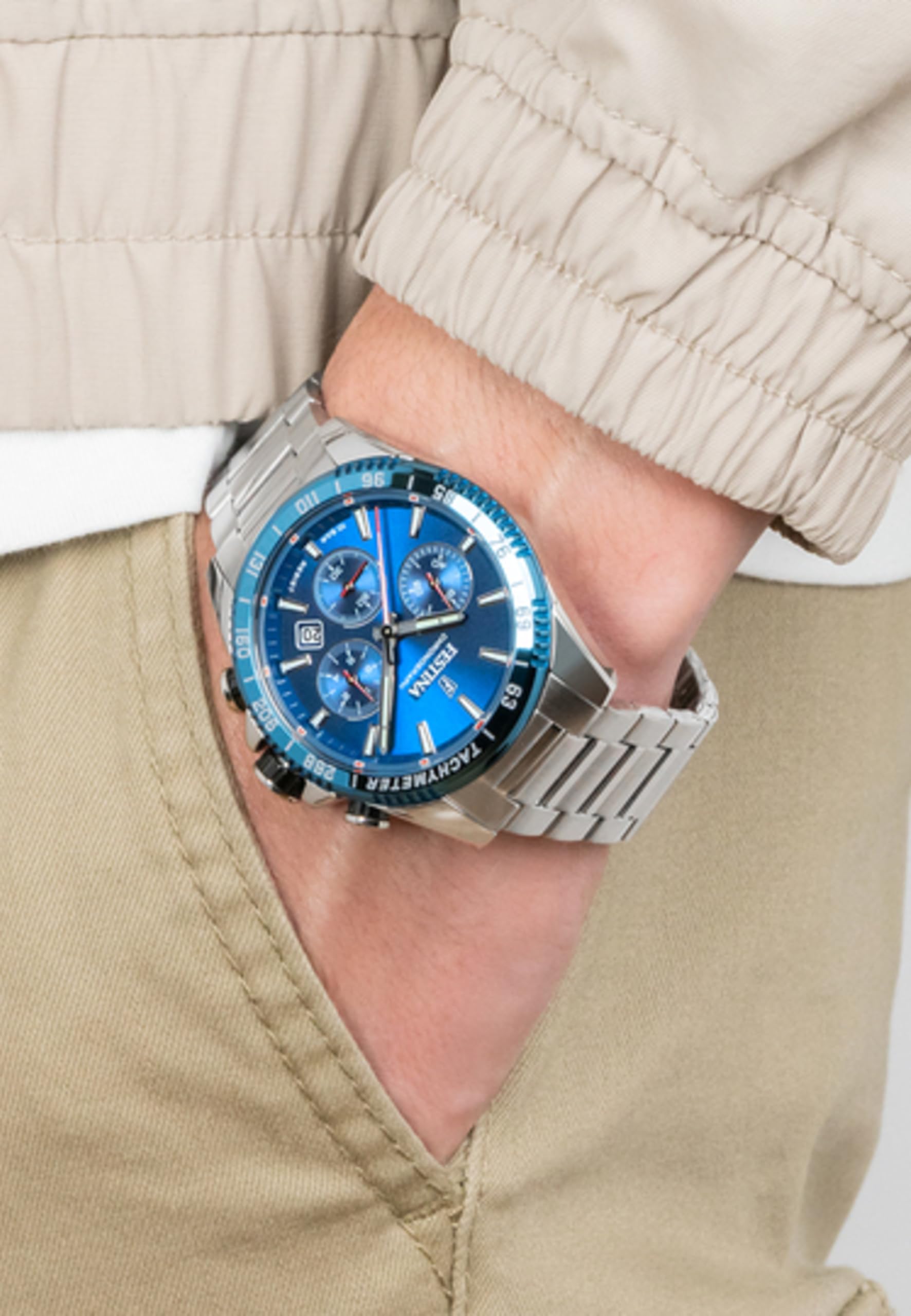 Festina Sport Watch F20560/3 - Waterproof Chronograph for Men - Perfect for Running, Swimming & Outdoor Activities