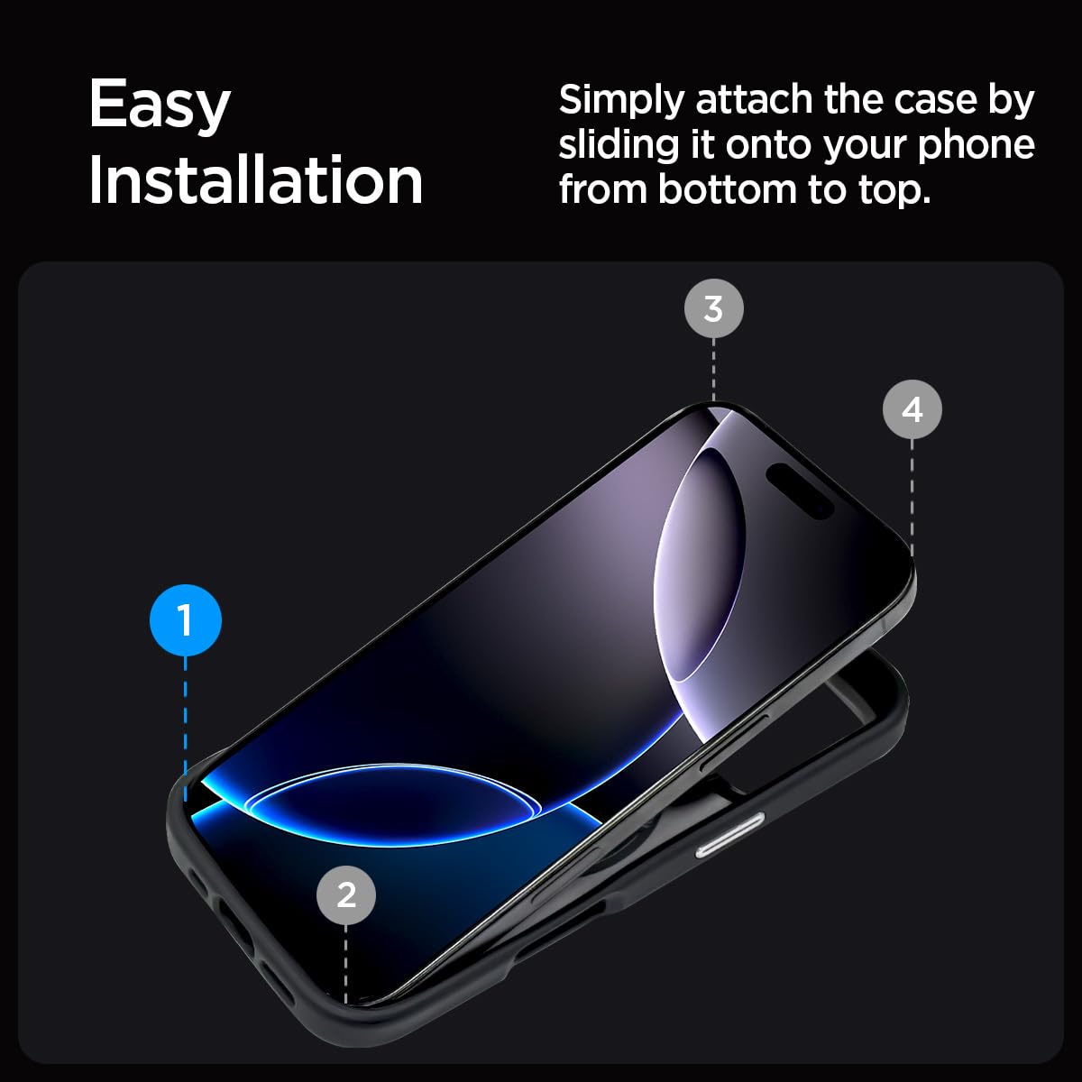 Spigen Enzo Aramid Case for iPhone 16 Pro - Slim Protective Cover with Premium Design | Perfect for Everyday Use, Travel & Business (Black/Natural)