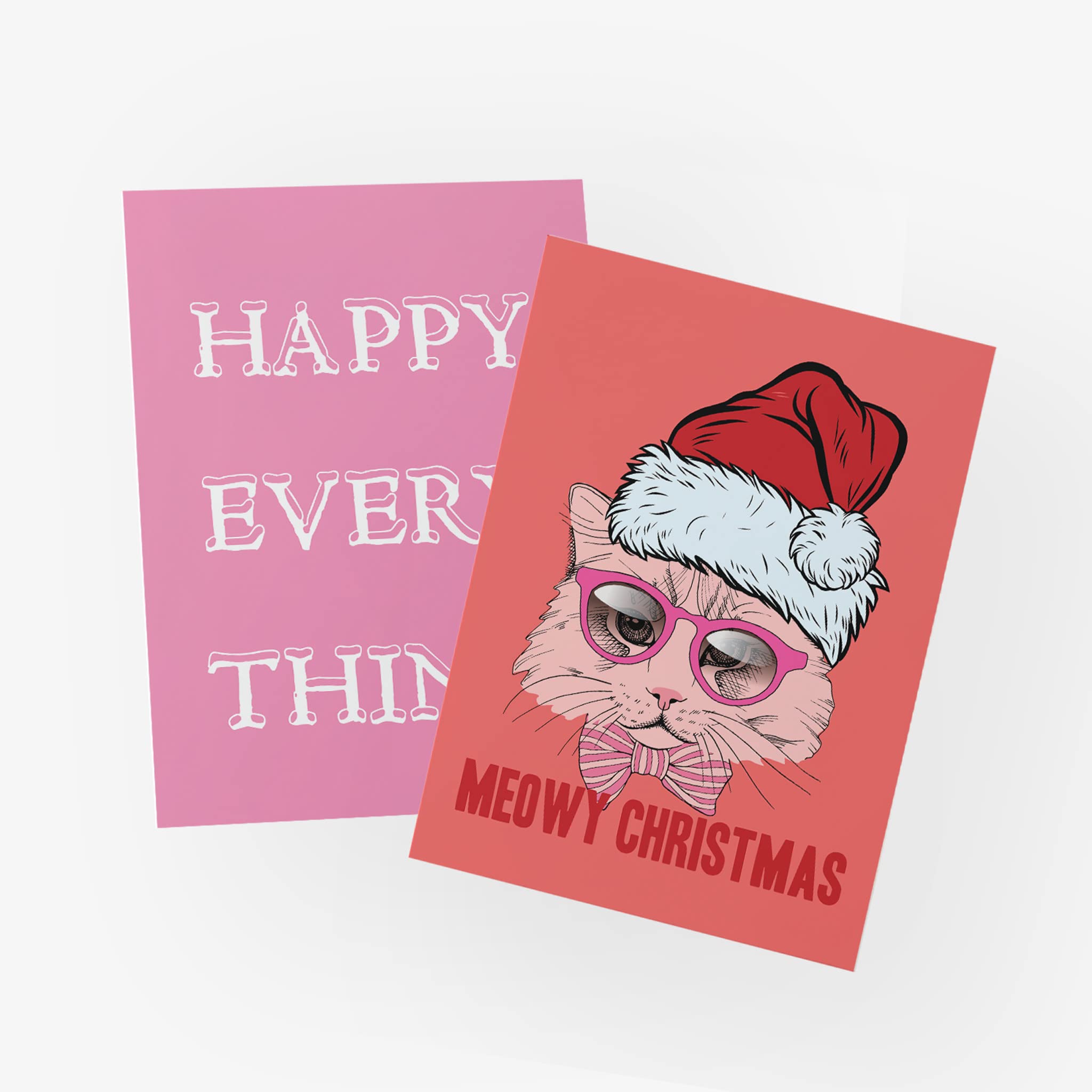 24 Pack Hot Pink Feminine Christmas Cards - Millennial Hipster Holiday Greeting Cards with Envelopes | 12 Unique Designs for Coworkers, Friends & Adults | Perfect for Office Parties, Secret Santa & Festive Celebrations