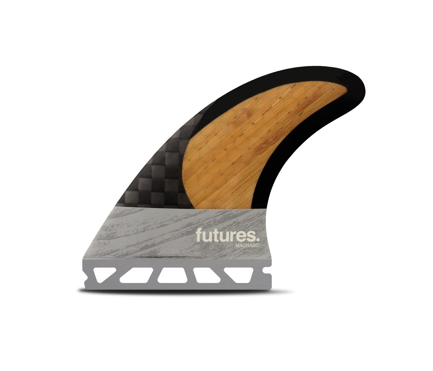 Machado Blackstix 3.0 Thruster Surfboard - Medium Size, Carbon/Bamboo Construction, Grey Design | Perfect for Intermediate Surfers & Performance Wave Riding
