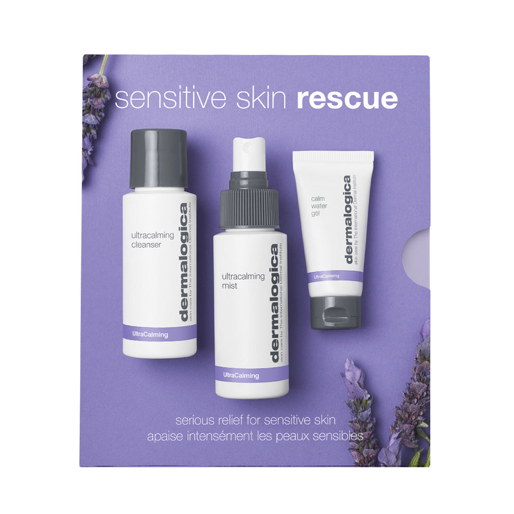Sensitive Skin Rescue Kit - Gentle Soothing Care for Dry, Irritated & Allergy-Prone Skin | At-Home Facial Treatment & Daily Skincare Routine for Sensitive Skin Types