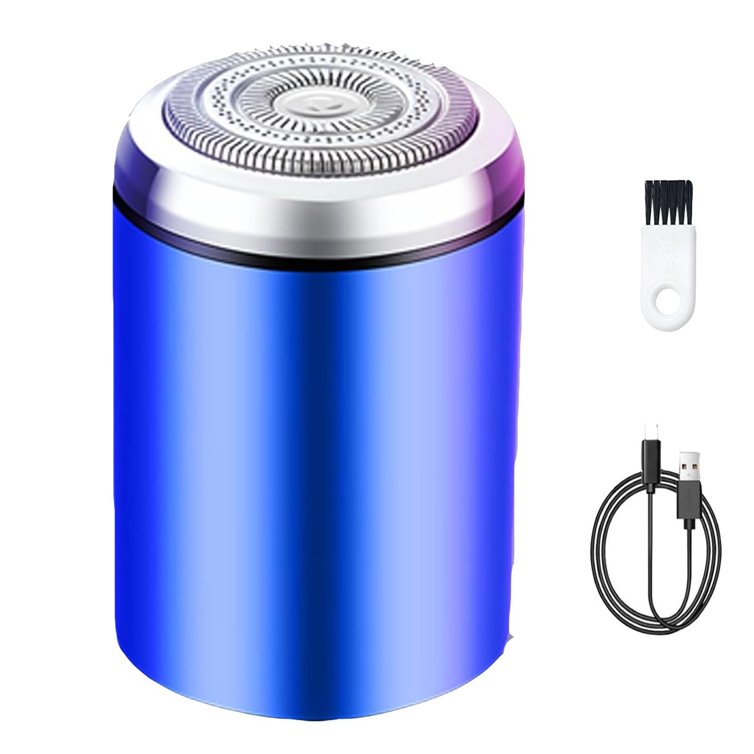 2025 Newest Unisex Mini Portable Electric Shaver for Men & Women - USB Charging, Waterproof Hair Removal Device for Travel, Gym & Daily Grooming (Blue)