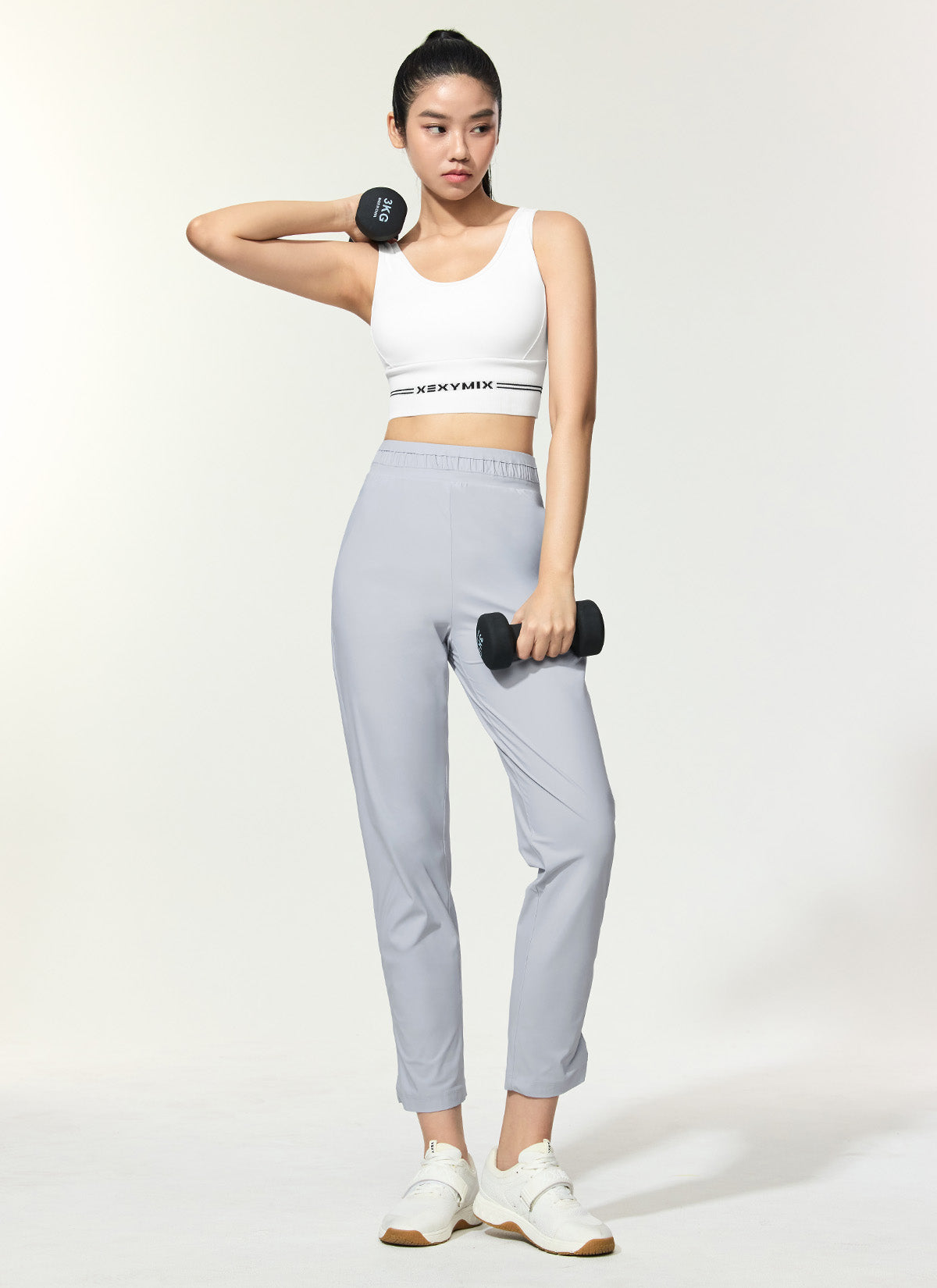 Cooling Tricot Shirring Jogger Pants for Women - Soft Stretchy Lounge Pants for Yoga, Running & Home Comfort