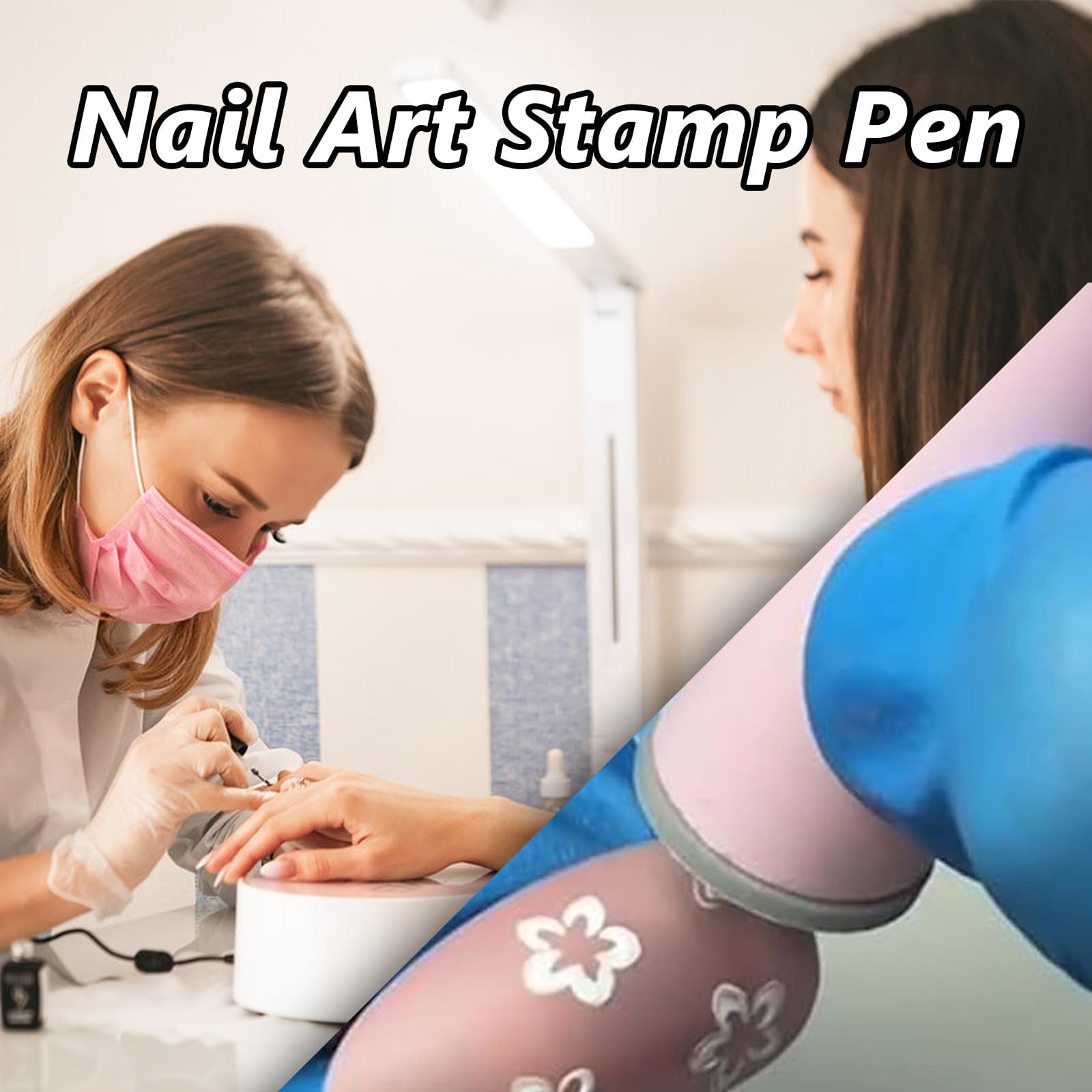15Pcs Nail Art Stamp Pen Set - Professional Dotting Tools for DIY Nail Designs, Easy to Use Nail Graffiti & Stamping Kit for Women & Girls - Perfect for Home Manicures, Salon Use & Nail Art Parties