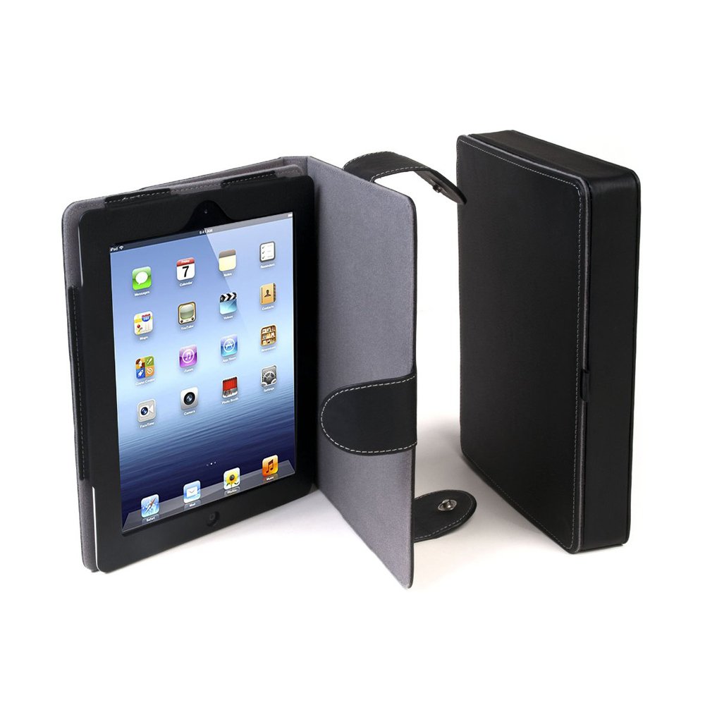 CTA Digital Multi-Storage Travel Case for iPad 2-4/iPad Air/iPad Pro 9.7/iPad Gen.5-6 (2017-2018) - Protective Organizer with Extra Pockets for Charger & Accessories - Perfect for Business Trips, Commuting & Air Travel