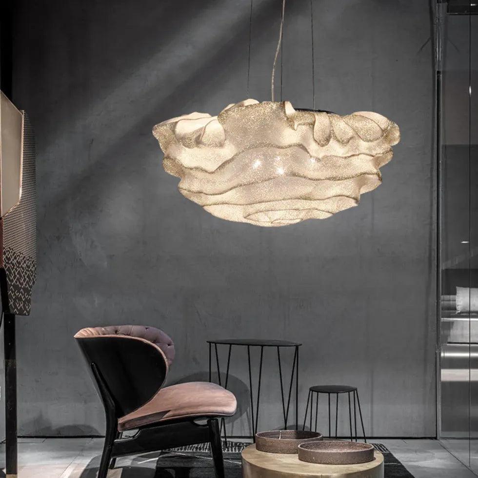 Modern Cloud Art Pendant Light - Sleek Contemporary Ceiling Fixture for Living Room, Bedroom & Dining Room Decor