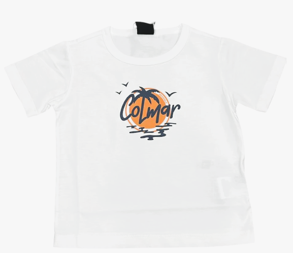 COLMAR Short Sleeve Graphic T-Shirt for Kids (Ages 4-10) - Comfortable Cotton Tee for School, Play & Everyday Wear