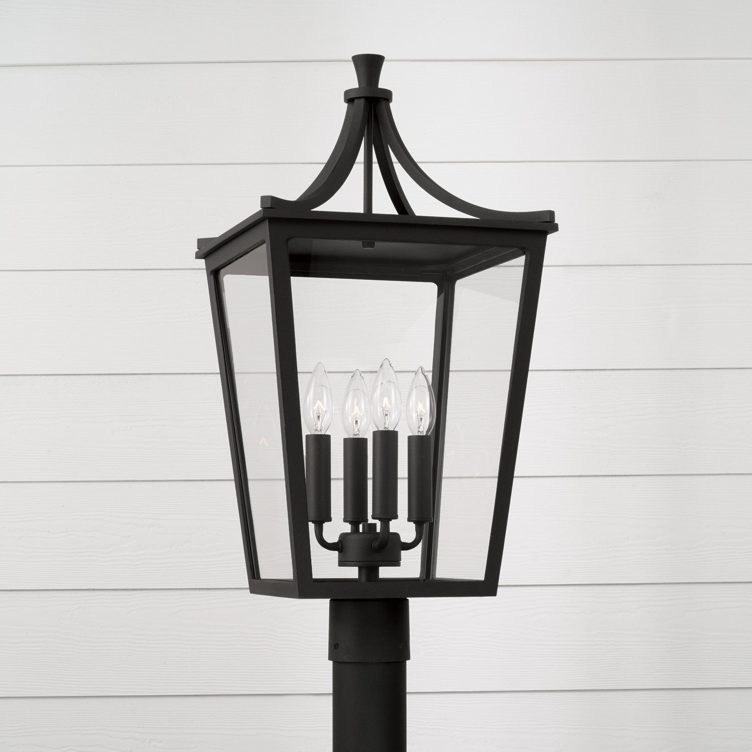 Capital Lighting 4-Light Outdoor Post Lantern - Weatherproof Exterior Light Fixture for Porch, Patio, Garden & Driveway Lighting