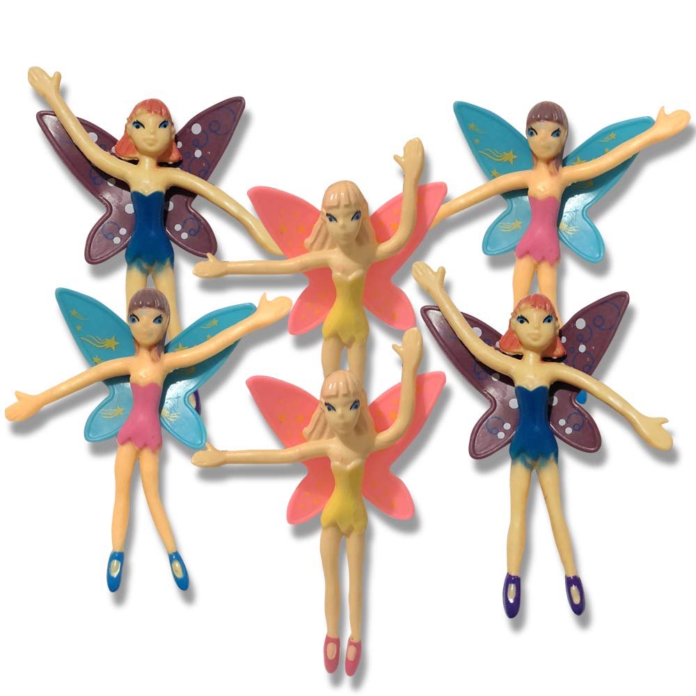 ArtCreativity Bendable Fairy Set - 12 Flexible Fairy Princess Toys for Kids & Adults | Birthday Party Favors, Easter Basket Stuffers, Piñata Fillers | Stress Relief Fidget Toys for Classroom, Office & Home Play