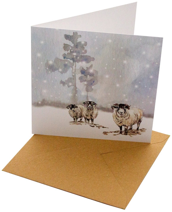Christmas Rams Greeting Cards - Festive Holiday Cards with Ram Design for Friends & Family | Perfect for Christmas Wishes, Holiday Parties & Seasonal Decor