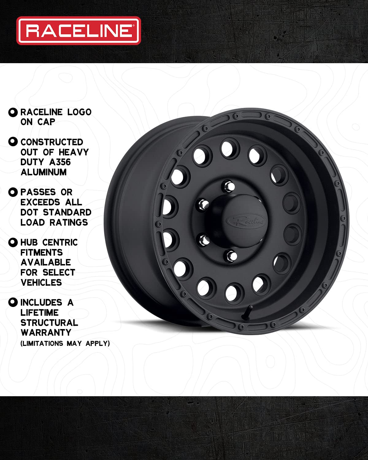 Raceline Wheels 887B ROCKCRUSHER 16x8