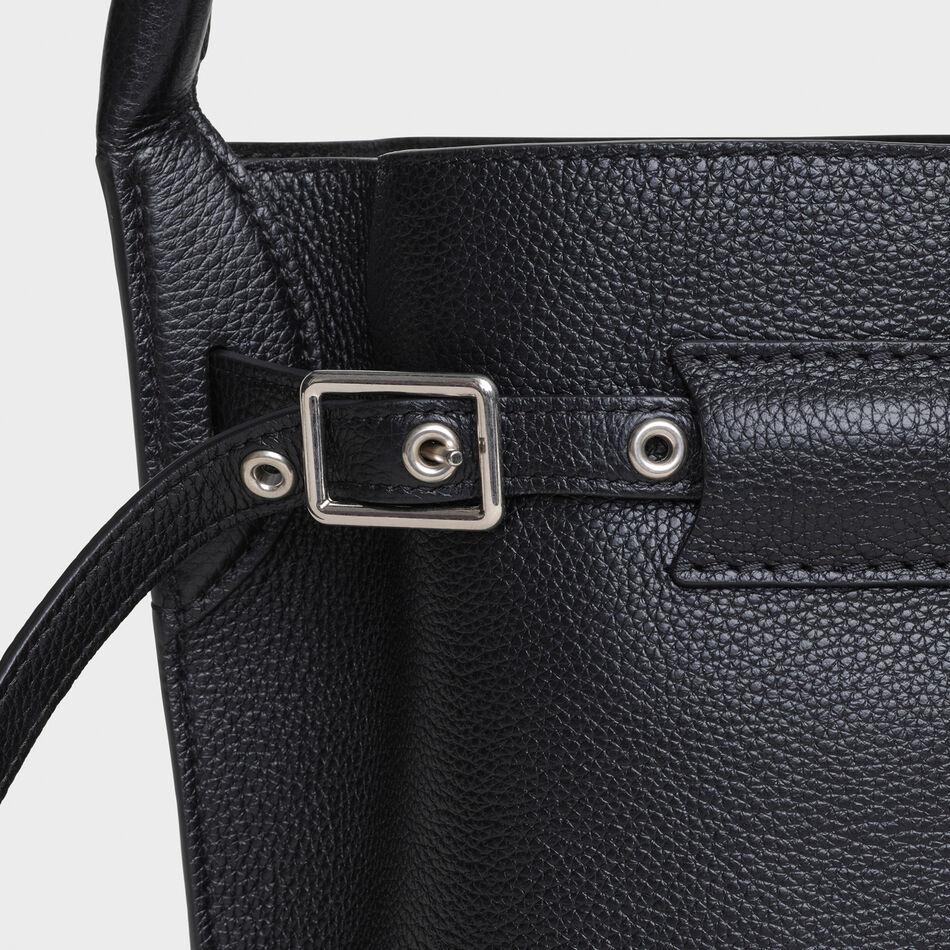 Celine Big Nano Bucket Bag in Supple Grained Calfskin Leather - Black Luxury Handbag for Women | Perfect for Everyday Use, Work & Travel