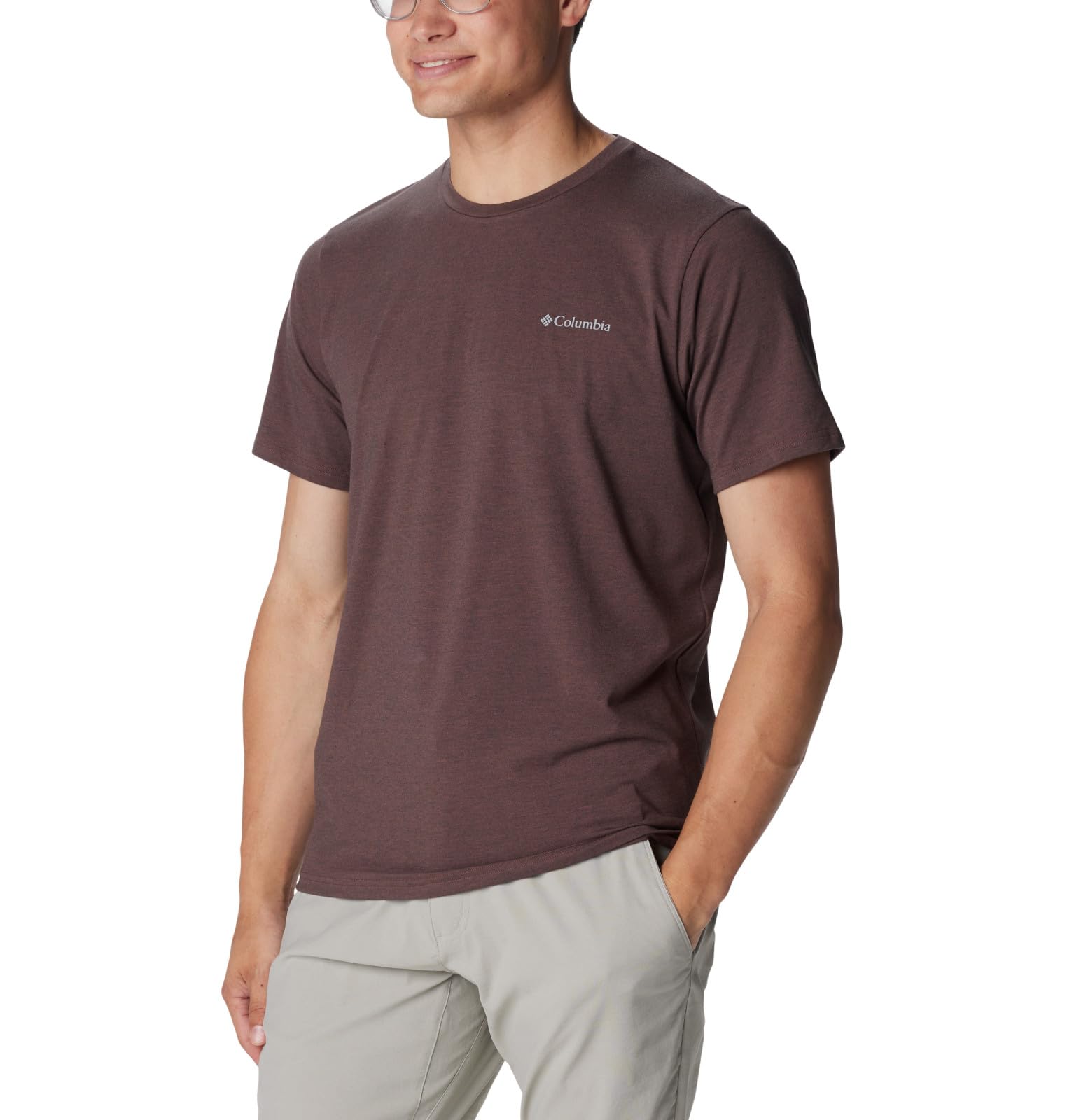 Columbia Sun Trek Men's Short Sleeve Moisture-Wicking Quick-Dry T-Shirt for Hiking, Camping & Outdoor Activities - UPF 50+ Sun Protection