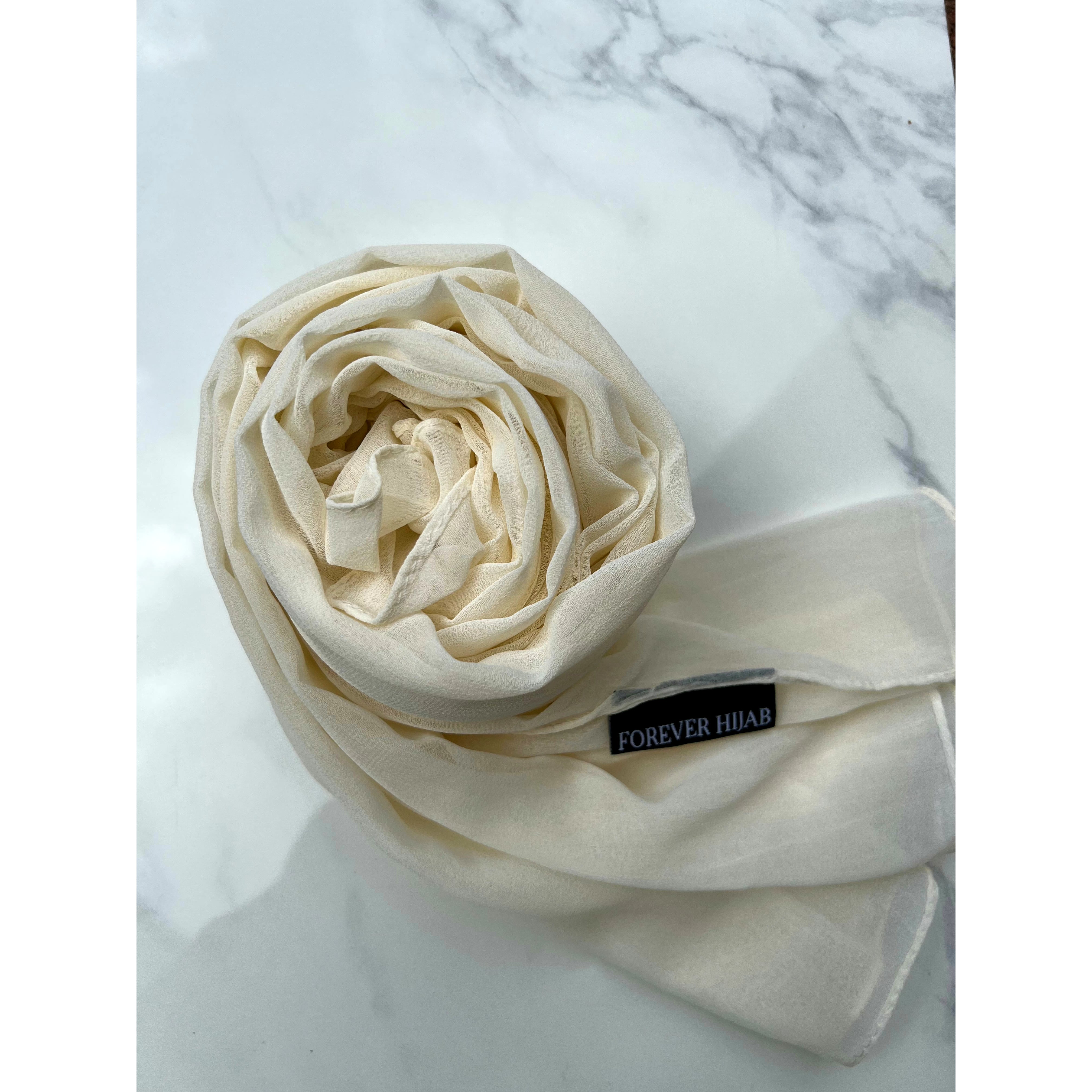 Papyrus Cloud Chiffon Scarf - Lightweight Sheer Wrap for Women - Perfect for Beach, Wedding & Evening Outfits