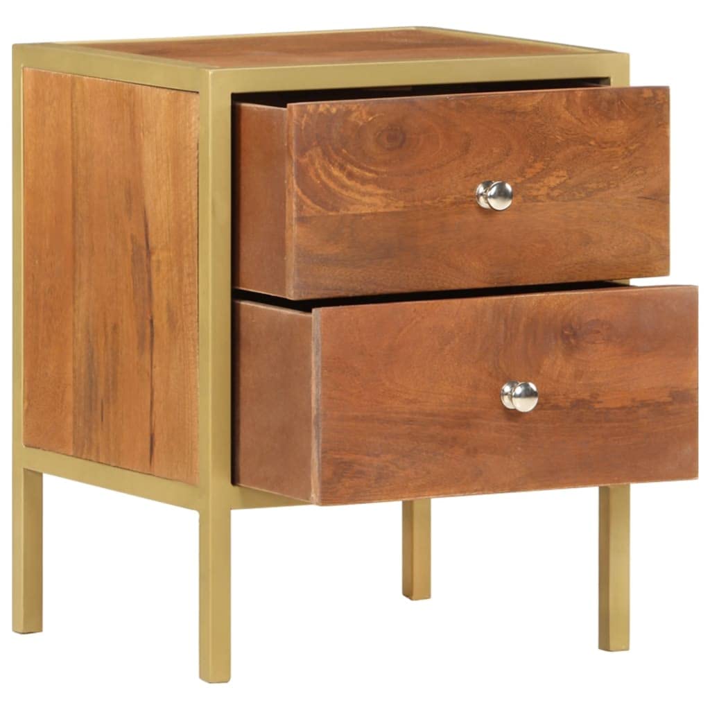Modern Nightstand with 2 Drawers - 15.7