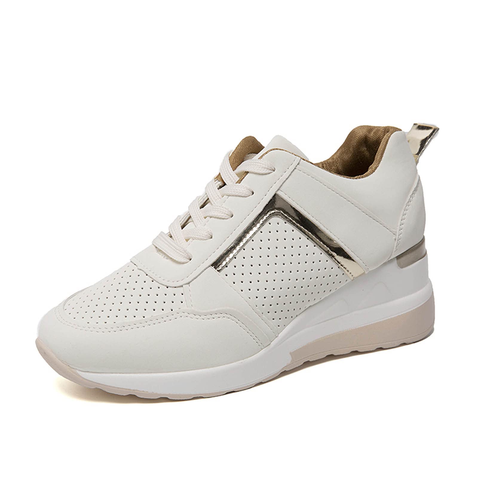 Oiangi Women's Walking Shoes - Breathable Mesh Sneakers with Lace-Up Design, Lightweight & Non-Slip Tennis Shoes for Walking, Running, Gym Workouts & Casual Wear