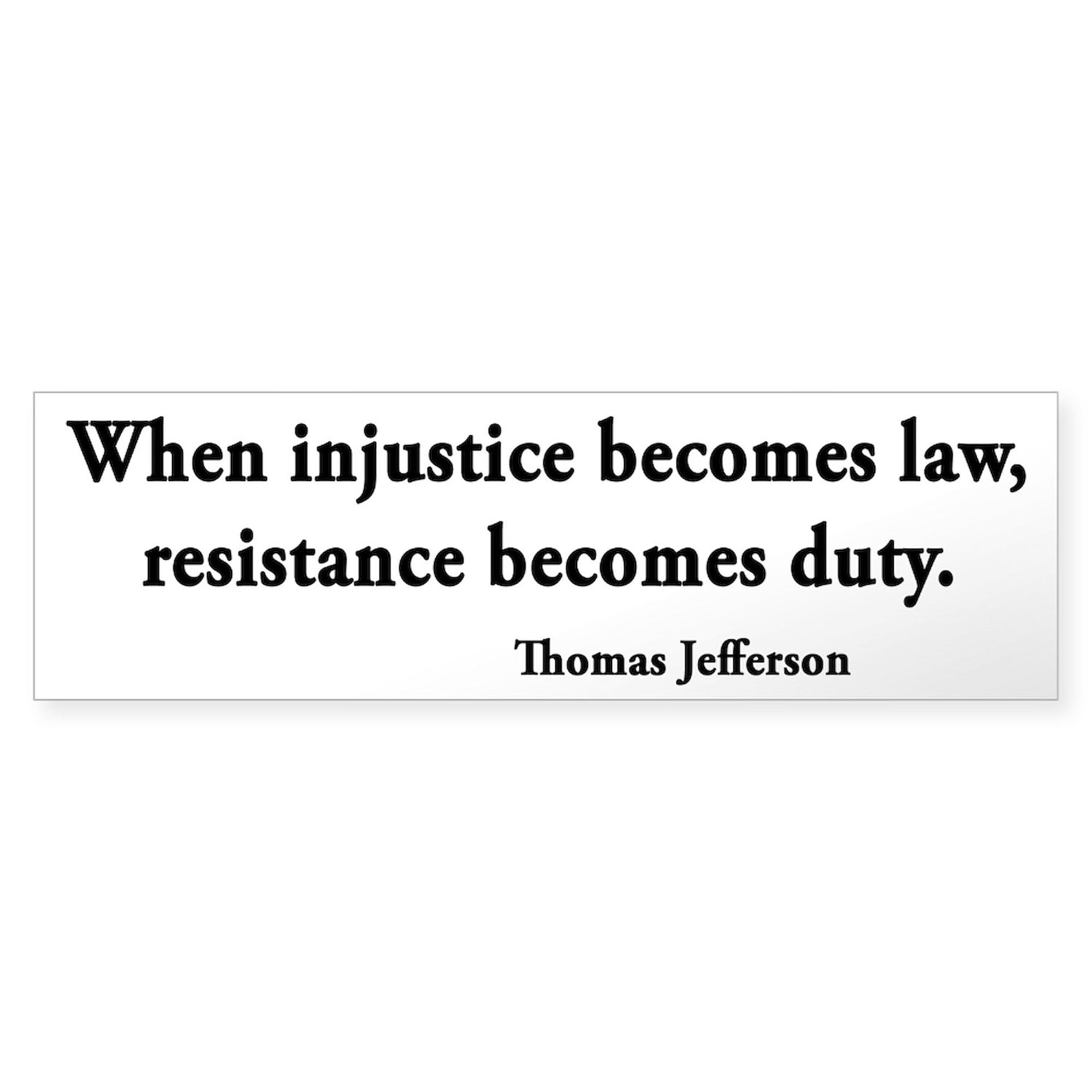 Resistance Bumper Sticker 10x3 Inch - Durable Vinyl Car Decal for Cars, Laptops & Windows - Political Statement Sticker for Activists & Protesters
