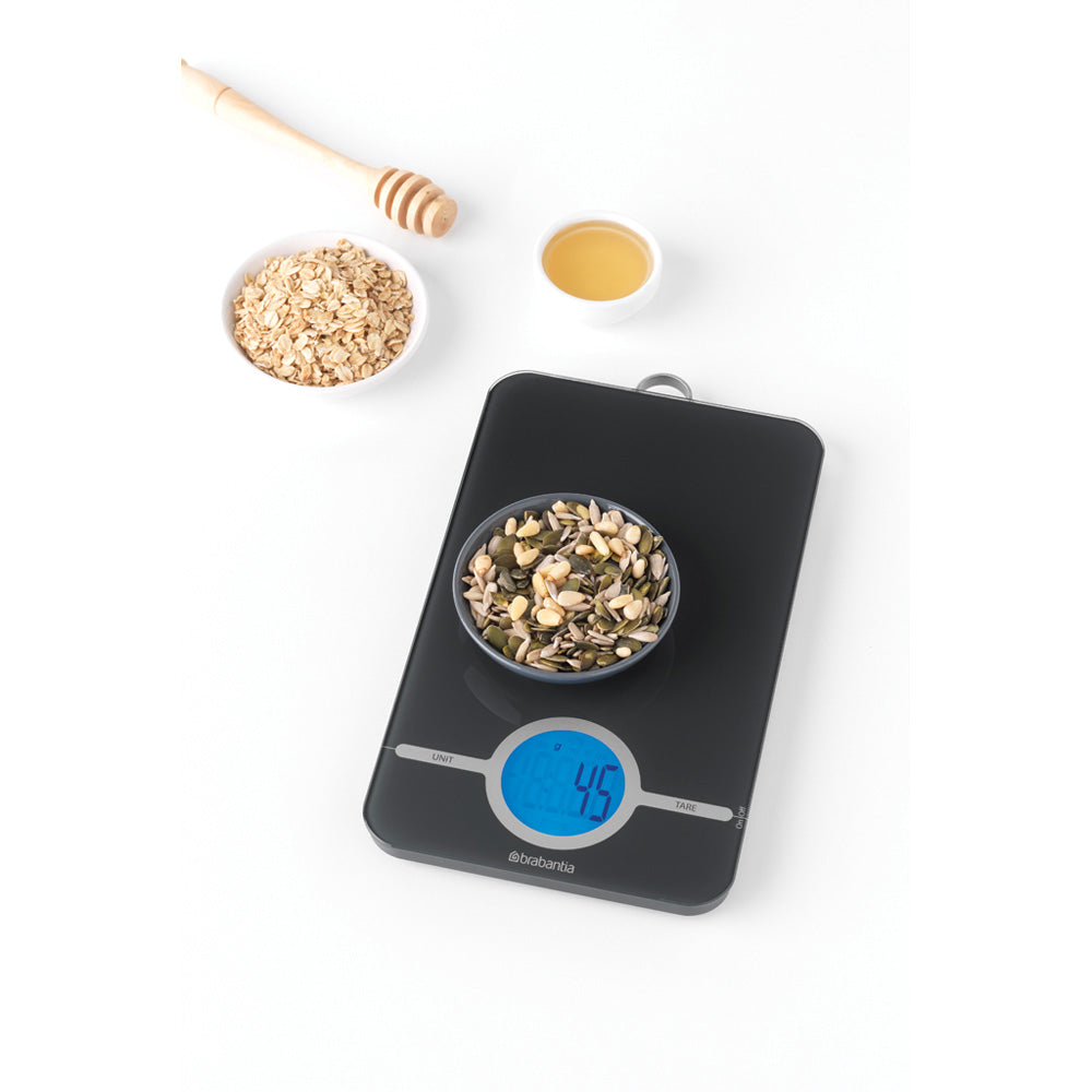 Digital Kitchen Scale - Dark Grey | Precise Food Measuring for Baking, Cooking & Portion Control