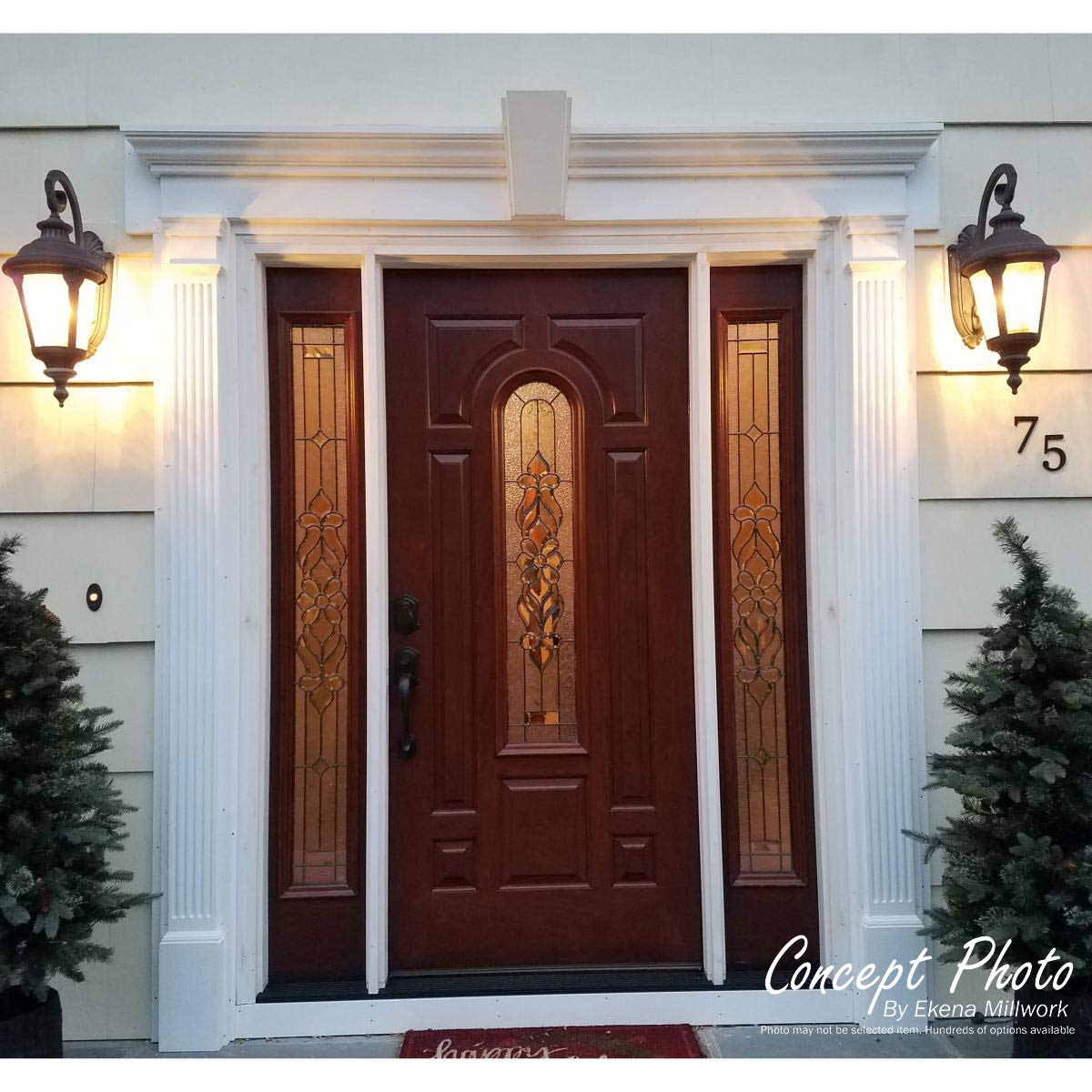 Ekena Millwork CRH07X168KA Primed White Crosshead Molding - 168