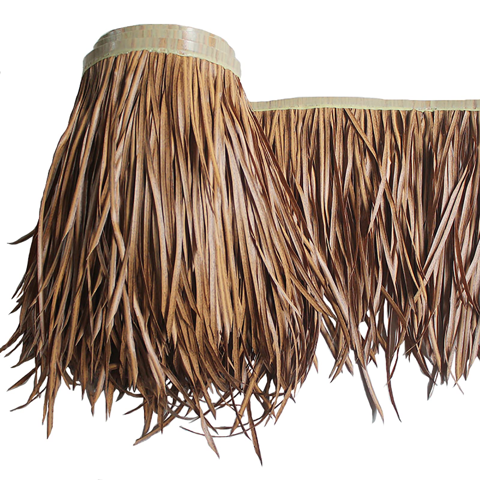 Premium Artificial Mexican Palm Thatch Runner - 10-Year Lifespan, UV Resistant & Waterproof - Perfect for Tiki Bars, Garden Patios, Gazebos & Wall Decor (19.6