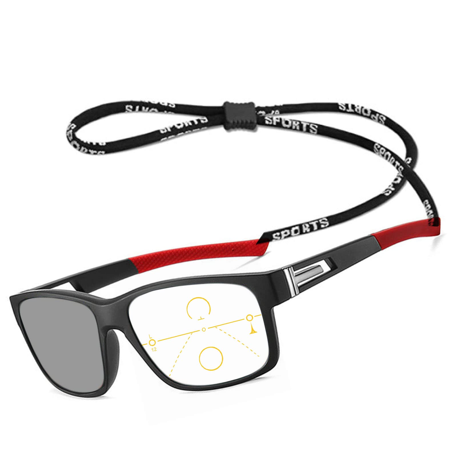 Progressive Multifocal Safety Glasses with Readers - Photochromic Sports & Reading Goggles for Men & Women - Ideal for Construction, Woodworking, and DIY Projects