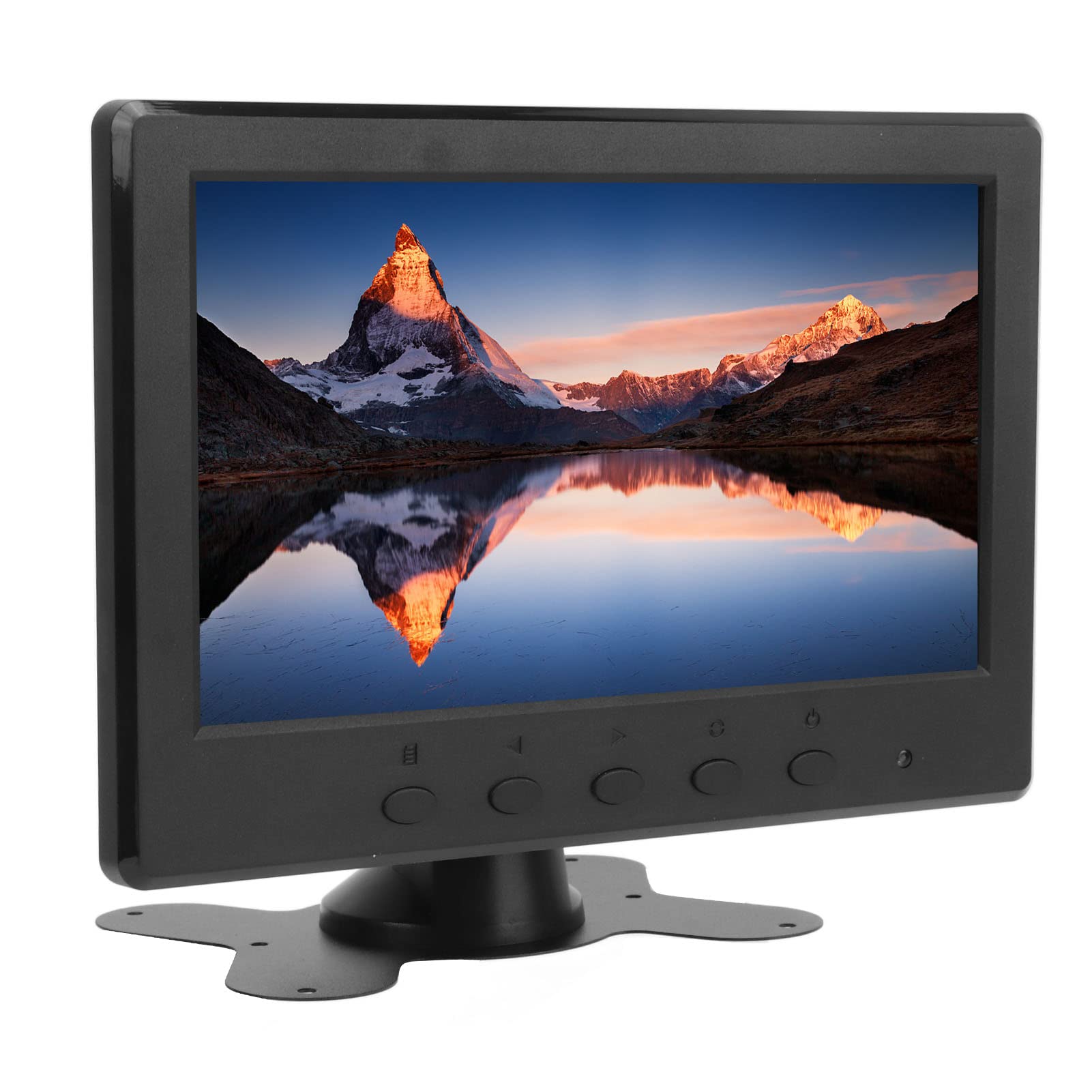 7 Inch TFT LCD Color Video Monitor with Remote Control - 100-240V Wide Voltage, Portable Travel Computer Screen for Gaming, Security Cameras & Car Backup Systems
