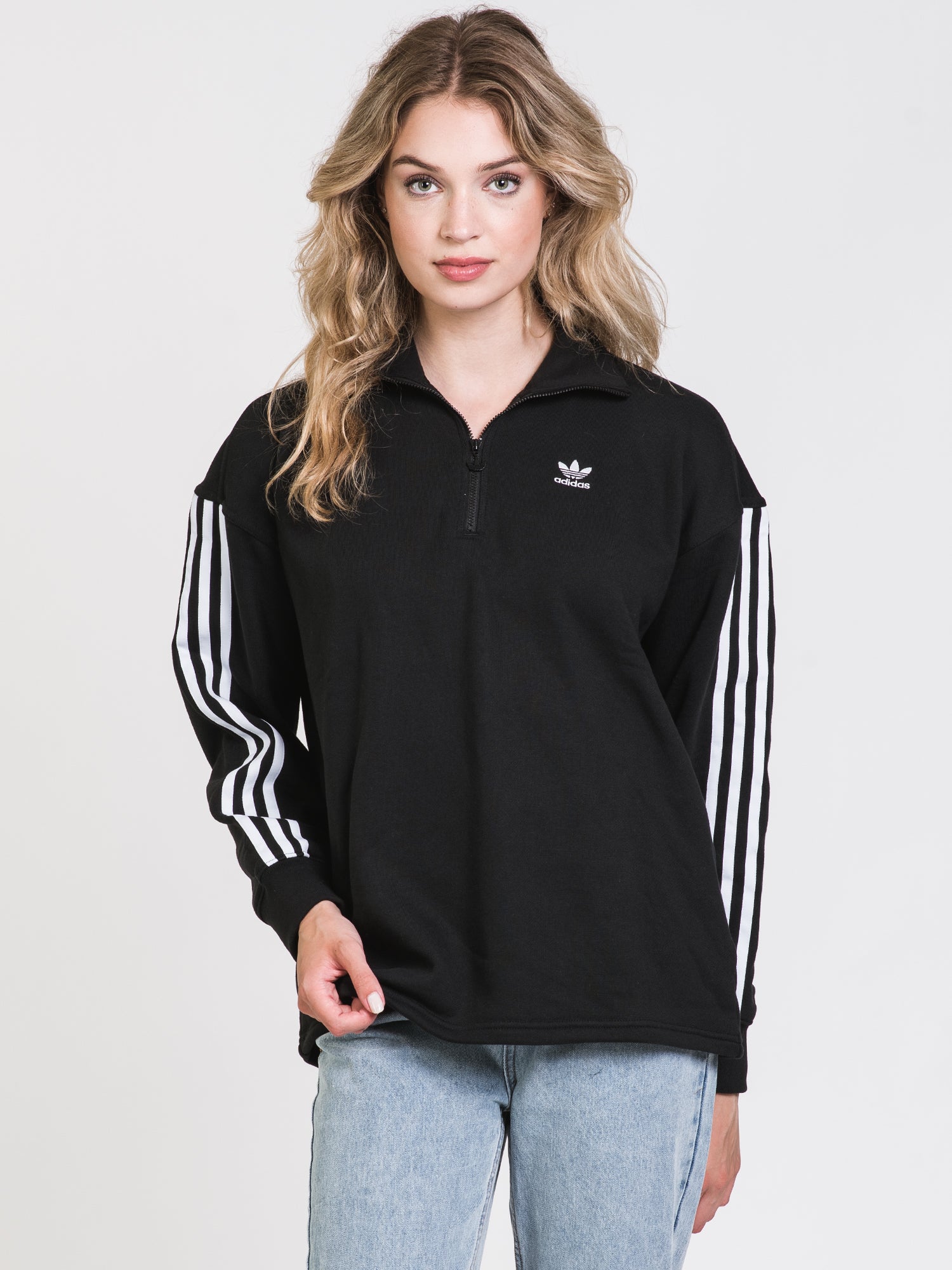 Adidas 1/4 Zip Sweatshirt for Men & Women | Lightweight Fleece Pullover | Gym, Running & Casual Wear | Clearance Sale
