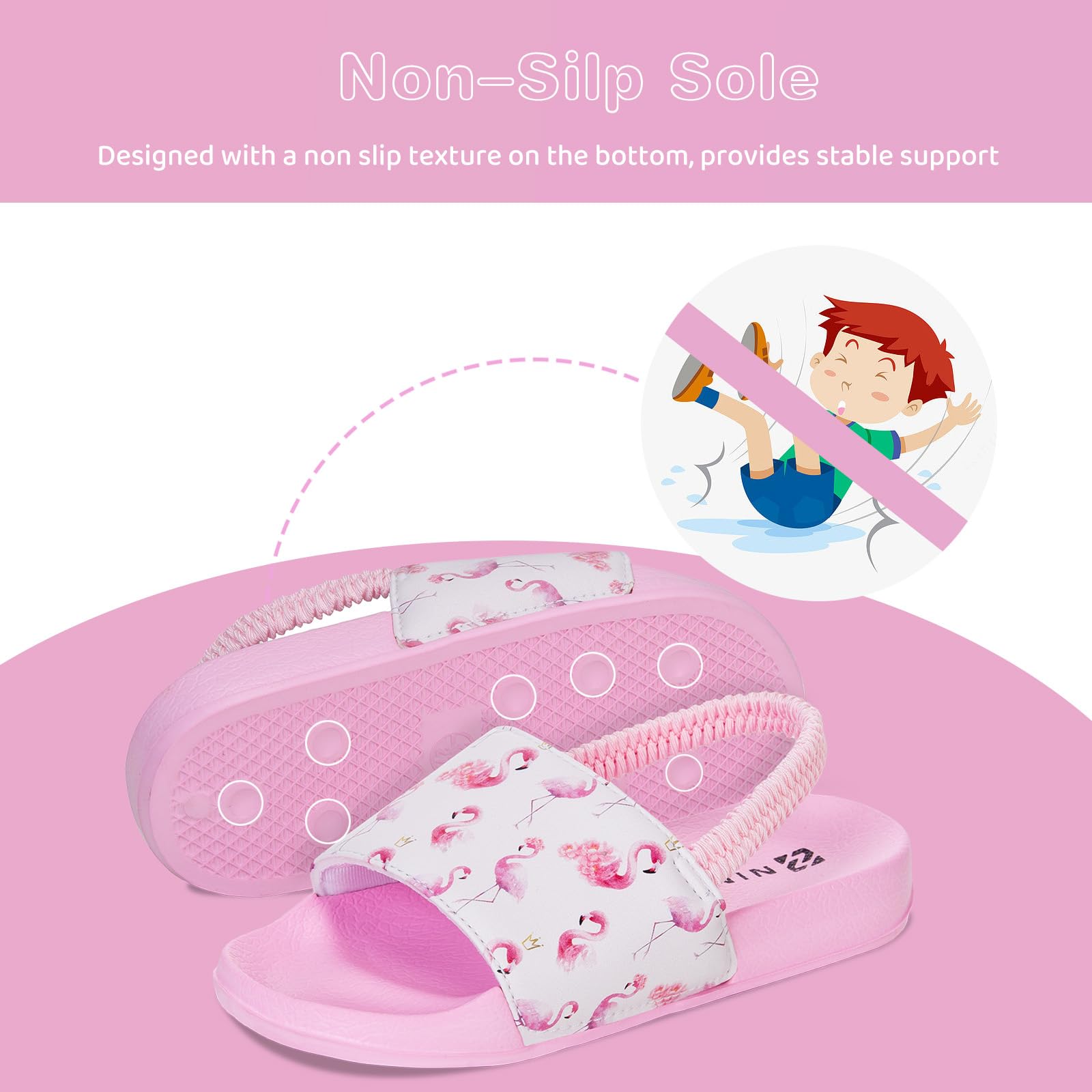 **WateLves Toddler Boys & Girls Water Shoes - Non-Slip Beach Sandals for Swimming, Pool, and Outdoor Play - Comfortable Kids Slides for Summer, Beach, and Casual Wear**