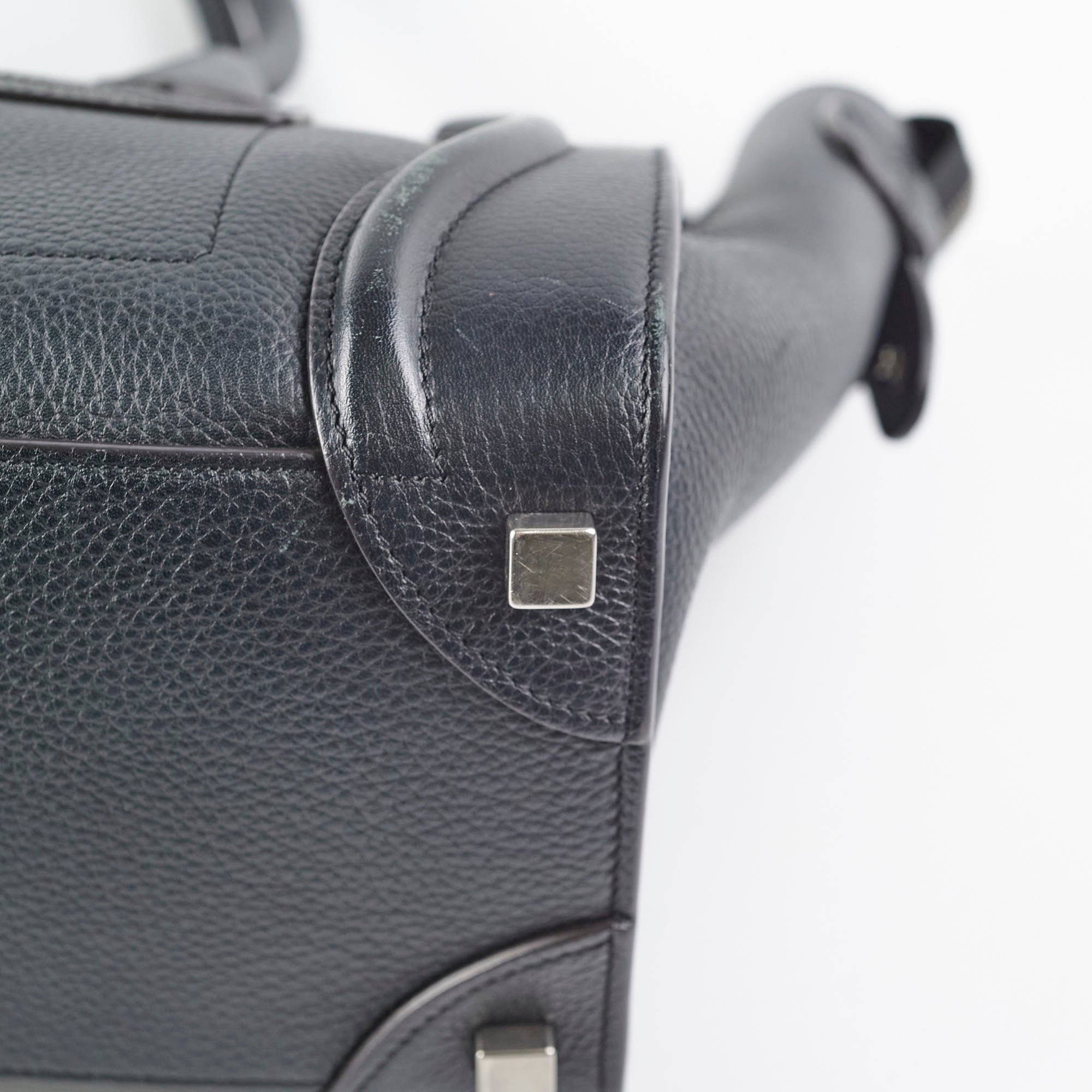 Celine Micro Luggage Black Leather Crossbody Bag - Stylish & Compact Handbag for Women, Perfect for Work, Travel & Everyday Use