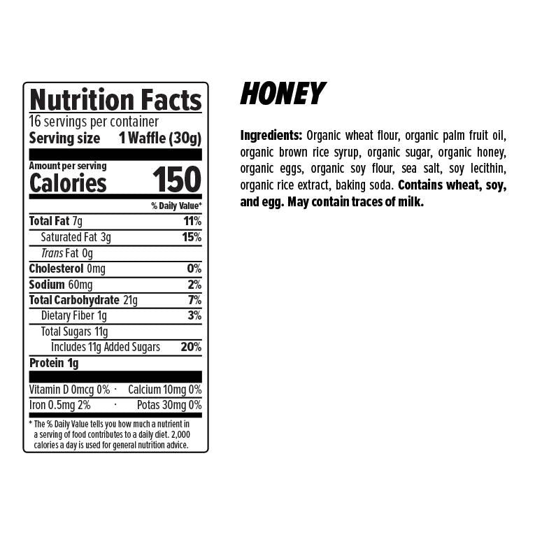 Premium Honey Waffle Snacks - Crunchy Natural Sweet Treat for Breakfast, Dessert & On-the-Go Snacking | Perfect for Office, School & Travel
